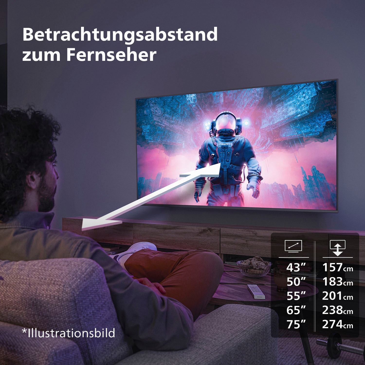 Philips LED-Fernseher »55PUS7609/12«, 4K Ultra HD, Smart-TV