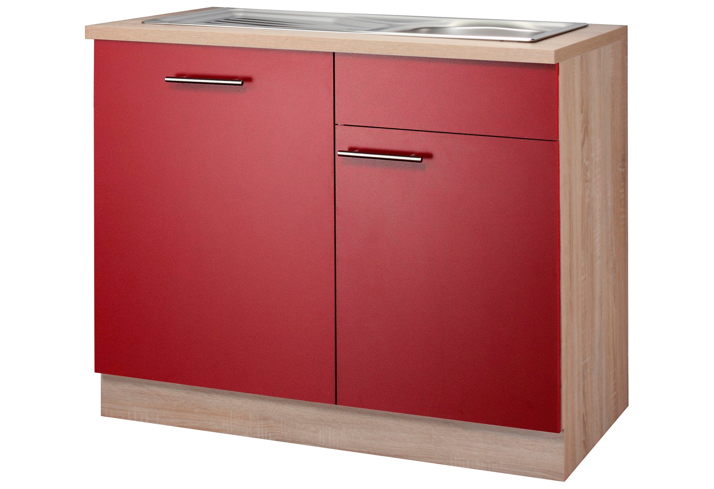 wiho Küchen Spülenschrank »Montana«, 110 cm breit, inkl. Tür/Griff/Sockel  für vollint. Geschirrspüler kaufen | BAUR