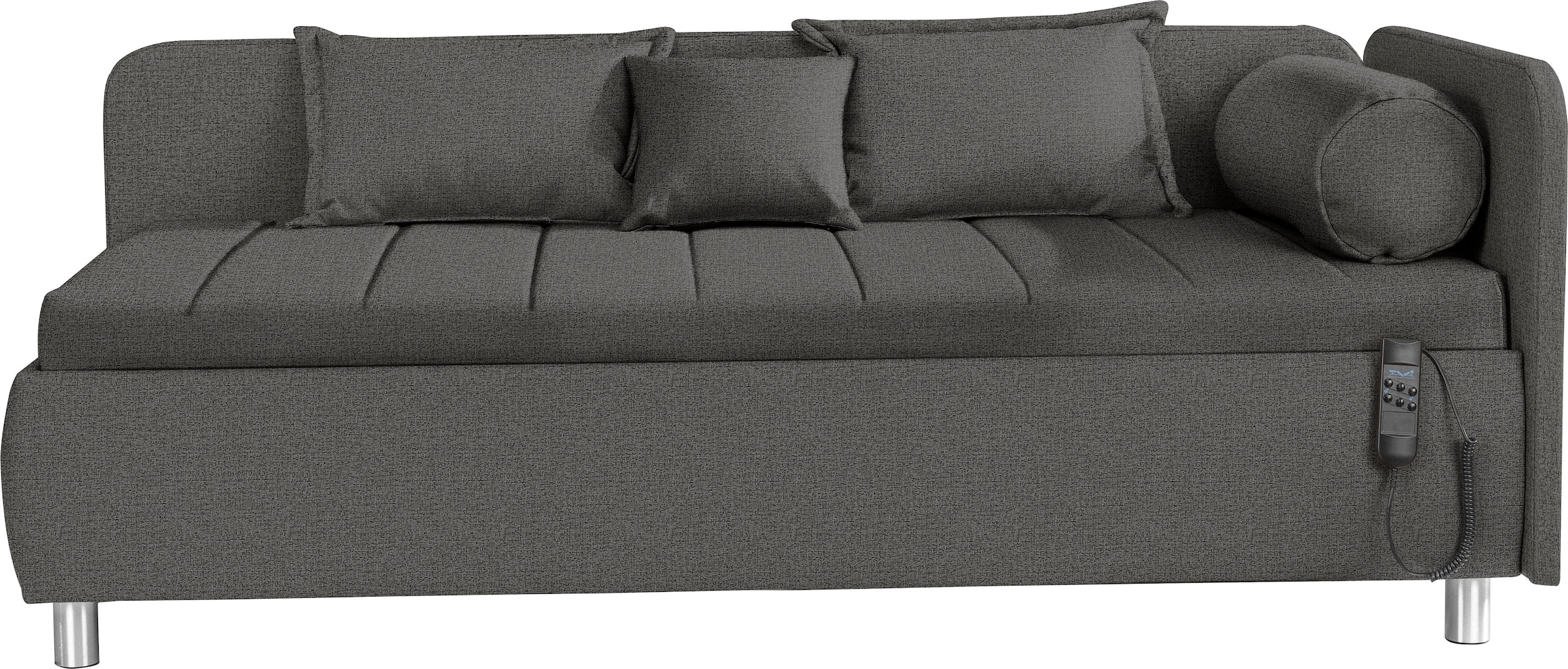 alina Schlafsofa "Kiana", Liegefläche 90/200 cm oder 100/200 cm, Bettkasten, Zierkissen-Set