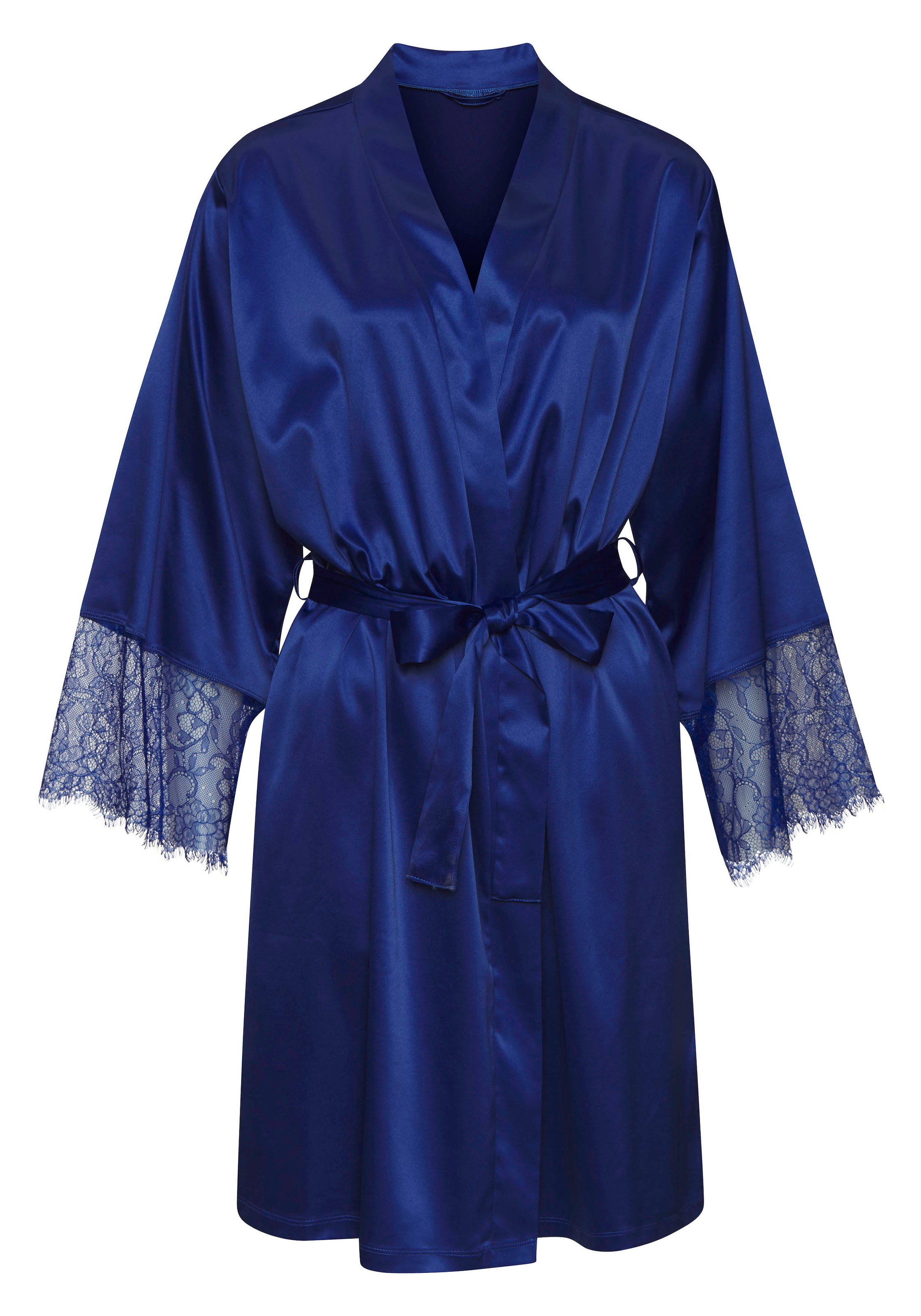 LASCANA Kimono, (1 St.), mit Spitze an den Ärmeln