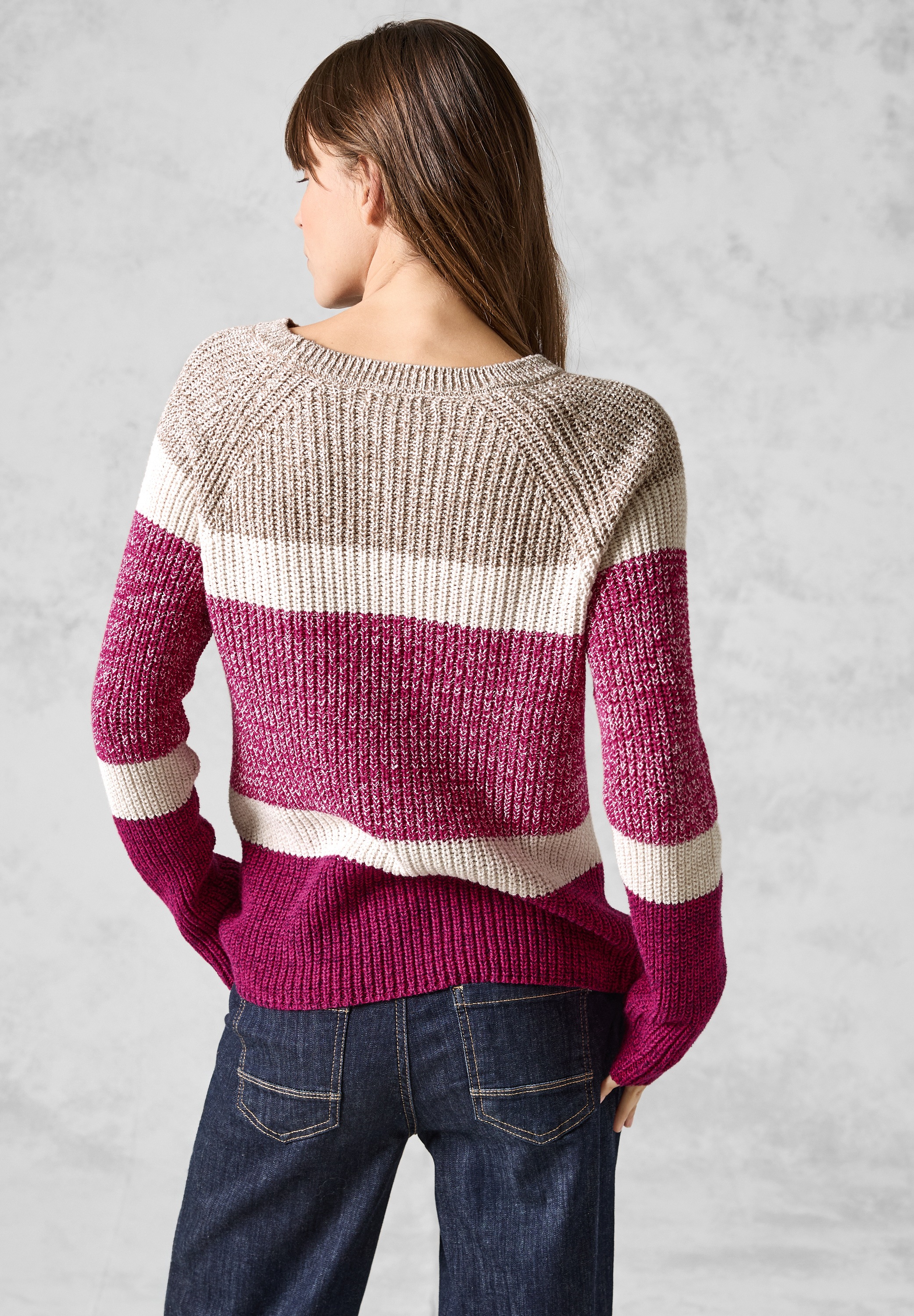 Cecil Strickpullover, mit Streifen