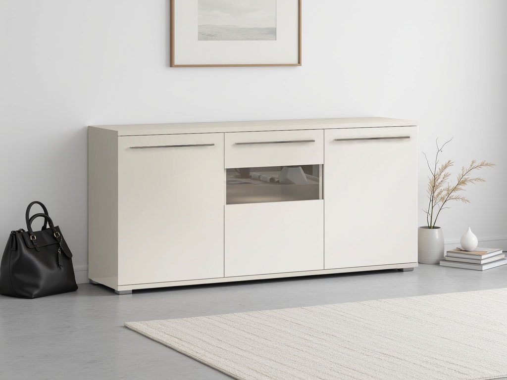 OTTO home Kommode "Piano" (H/B/T): 84,6/180/45,2cm, Hochglanz UV lackiert, günstig online kaufen