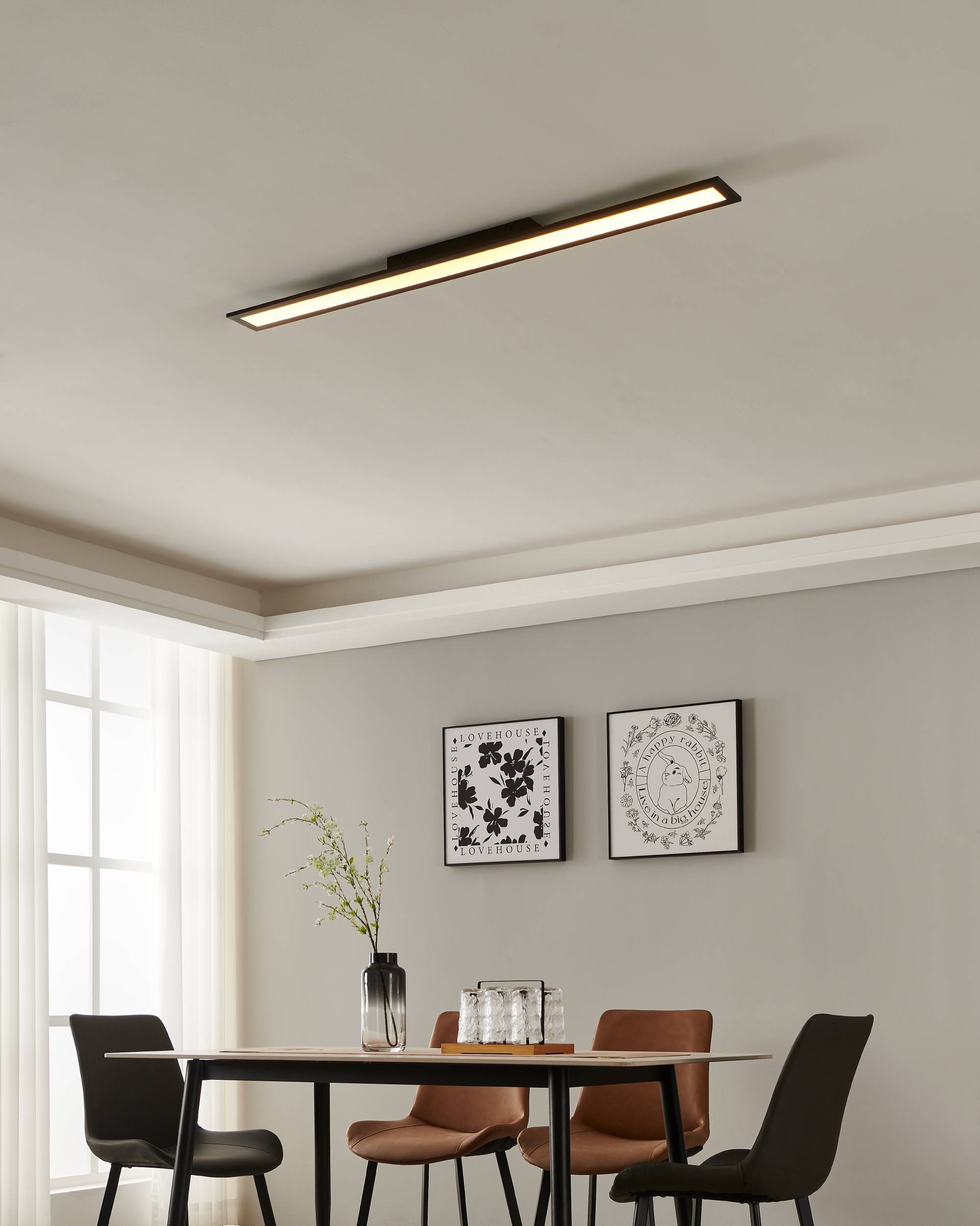 EGLO Deckenleuchte »SALOBRENA-Z« in schwarz aus Alu, Stahl / inkl. LED fest integriert - 33,5 Watt