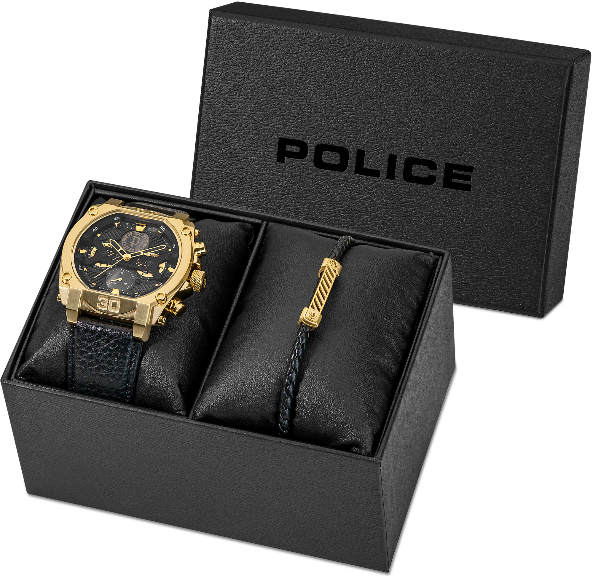 Multifunktionsuhr »NORWOOD, PEWJF2226801-SETA«, (Set, 2 tlg., mit Schmuckarmband)