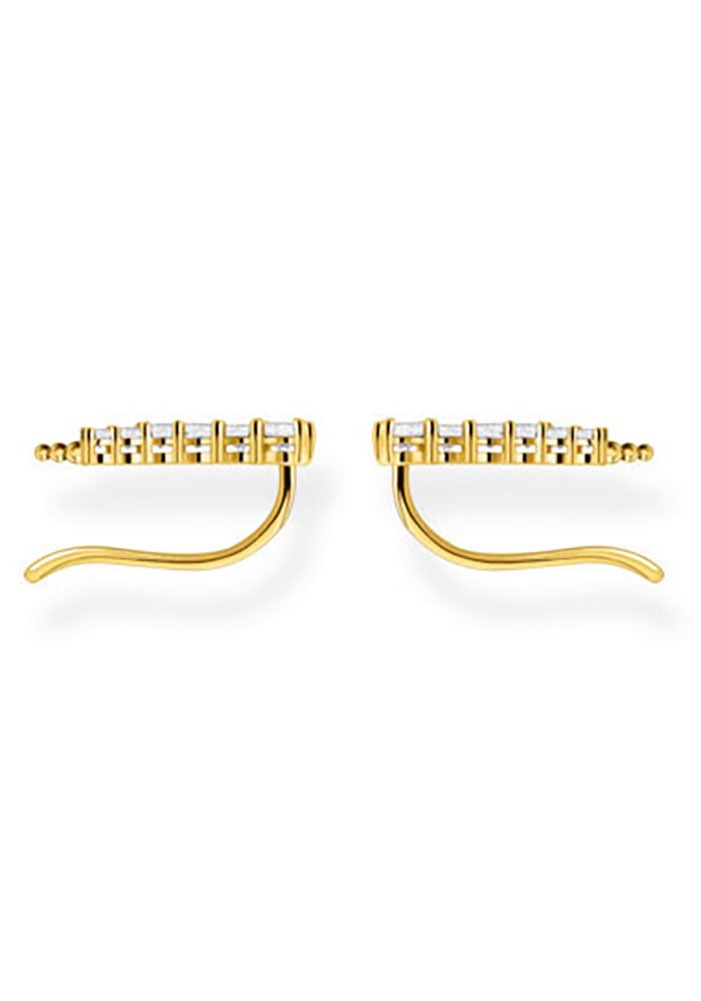 THOMAS SABO Paar Ohrstecker »Ear climber, H2158-051-14, H2158-414-14, H2158-488-7«, mit Glas-Keramik Stein, Korund (synth.), Zirkonia (synth.)
