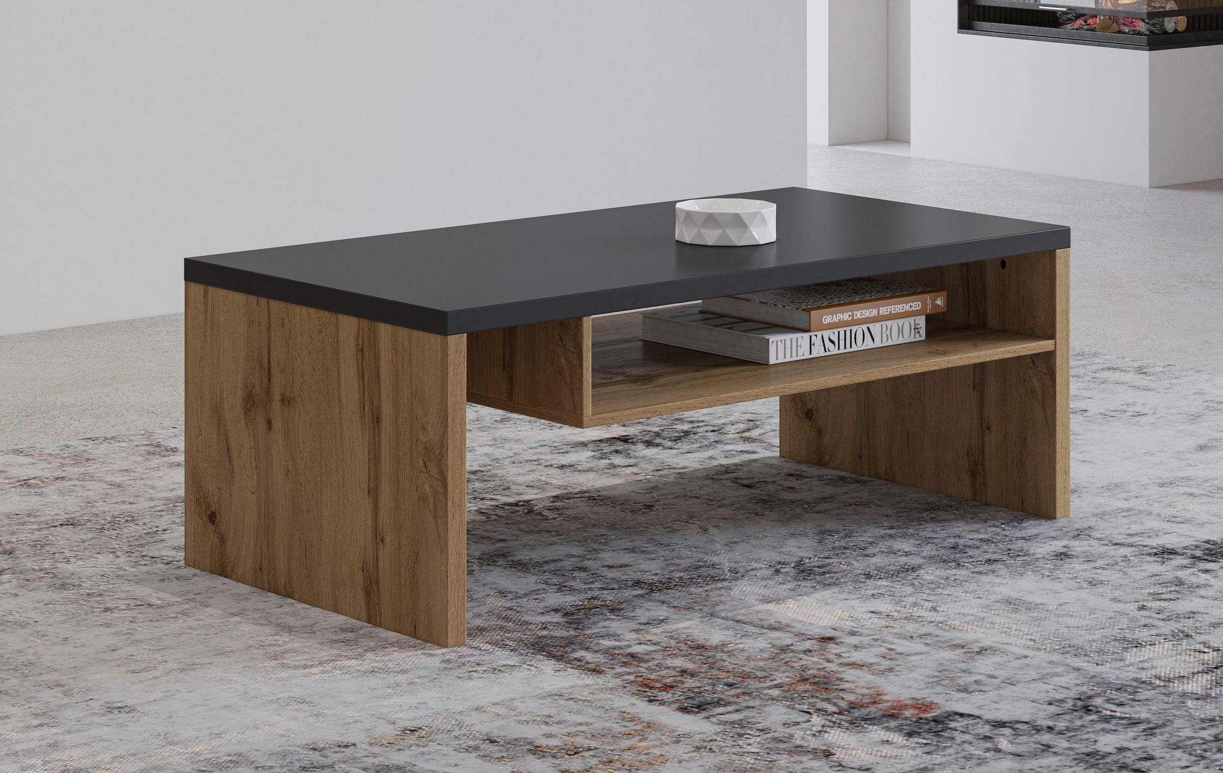 OTTO home Couchtisch "Cross, Breite 120 cm, moderner Sofatisch für Wohnzimm günstig online kaufen