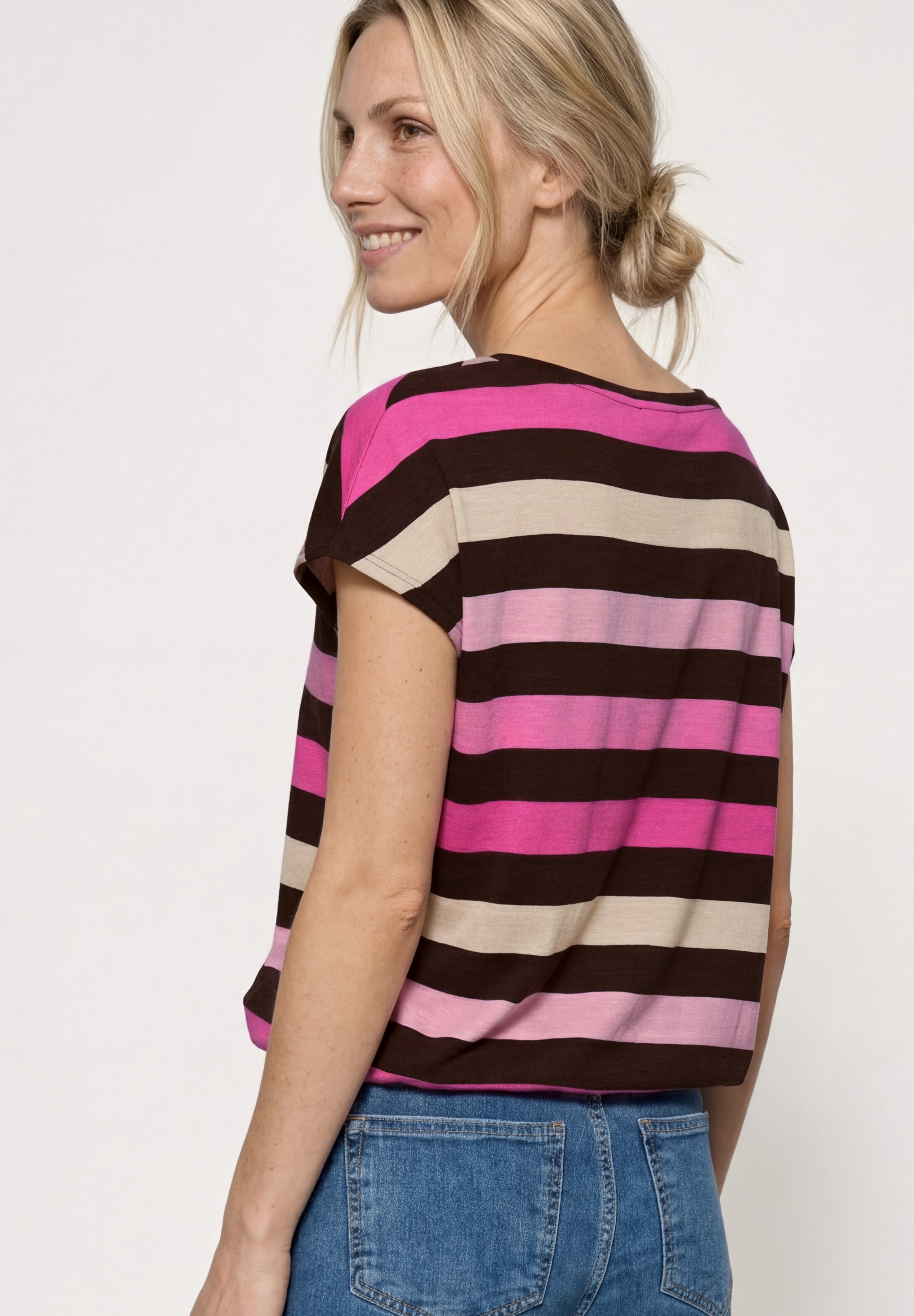 STREET ONE T-Shirt mit Rundhalsausschnitt