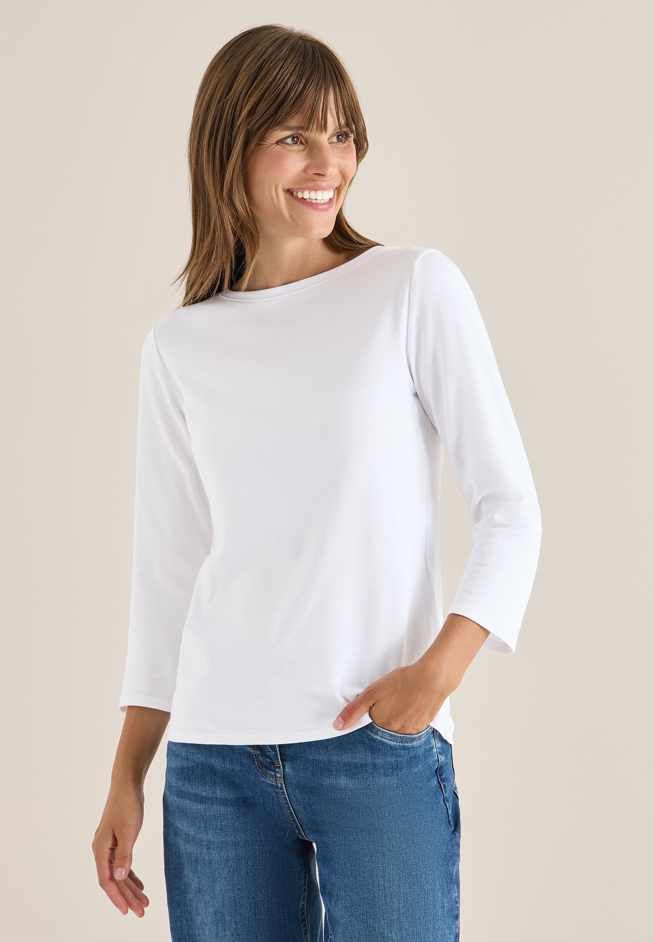 Cecil 3/4-Arm-Shirt mit 3/4 Ärmeln günstig online kaufen