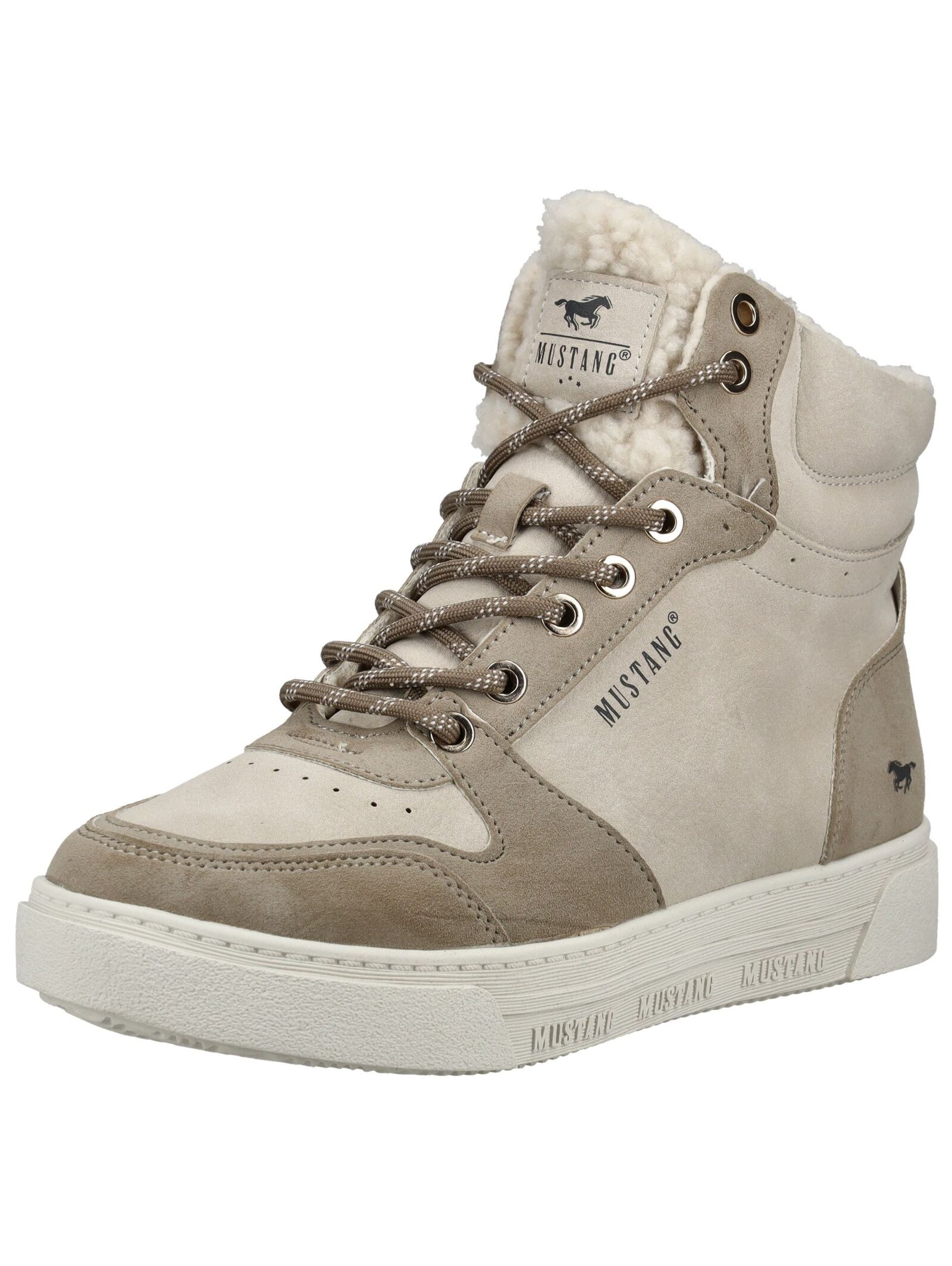 Mustang Shoes Schnürstiefelette "Mustang Shoes Stiefelette Lederimitat" günstig online kaufen