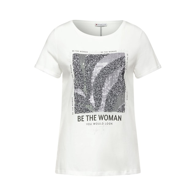 STREET ONE T-Shirt, mit Pailletten online bestellen | BAUR