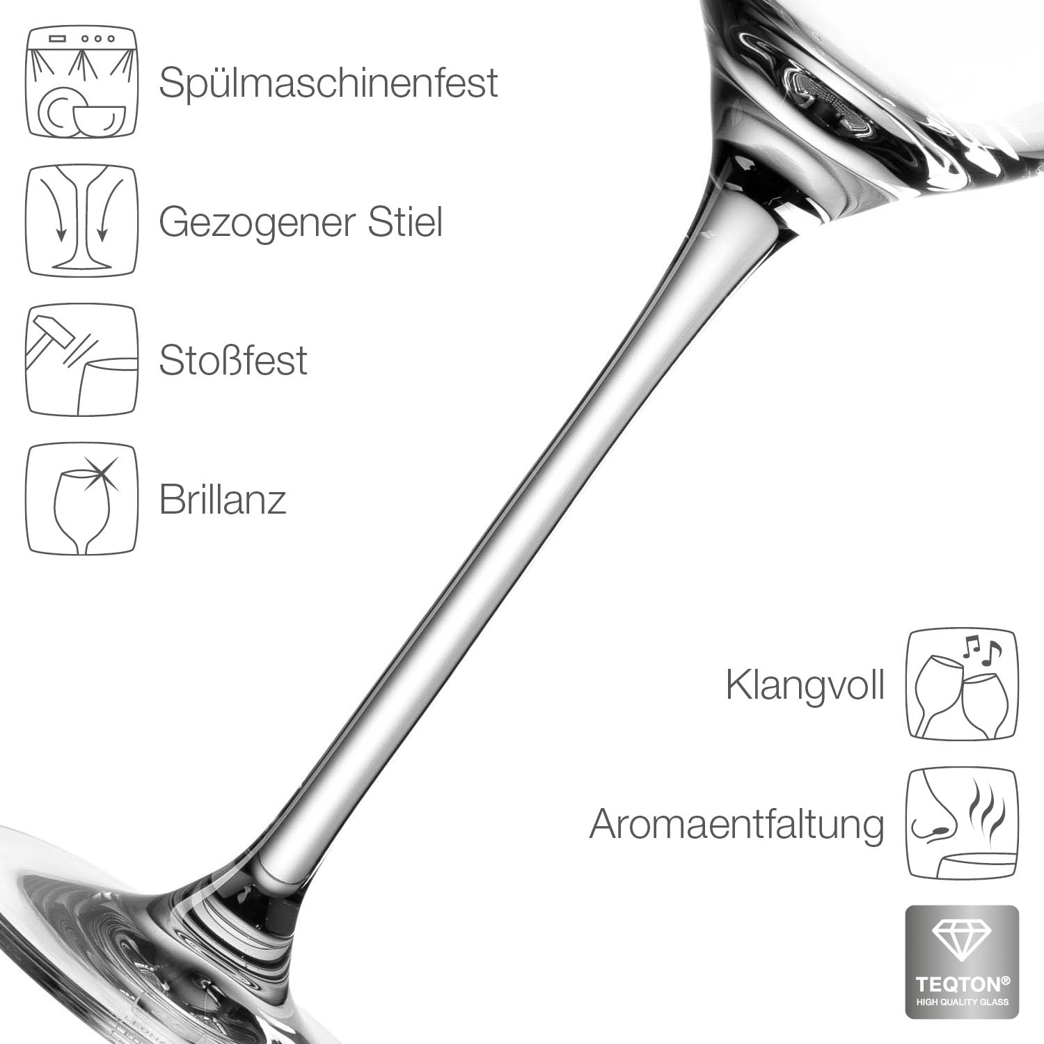 LEONARDO Weißweinglas »CHEERS«, (Set, 6 tlg.), 400 ml, 6-teilig