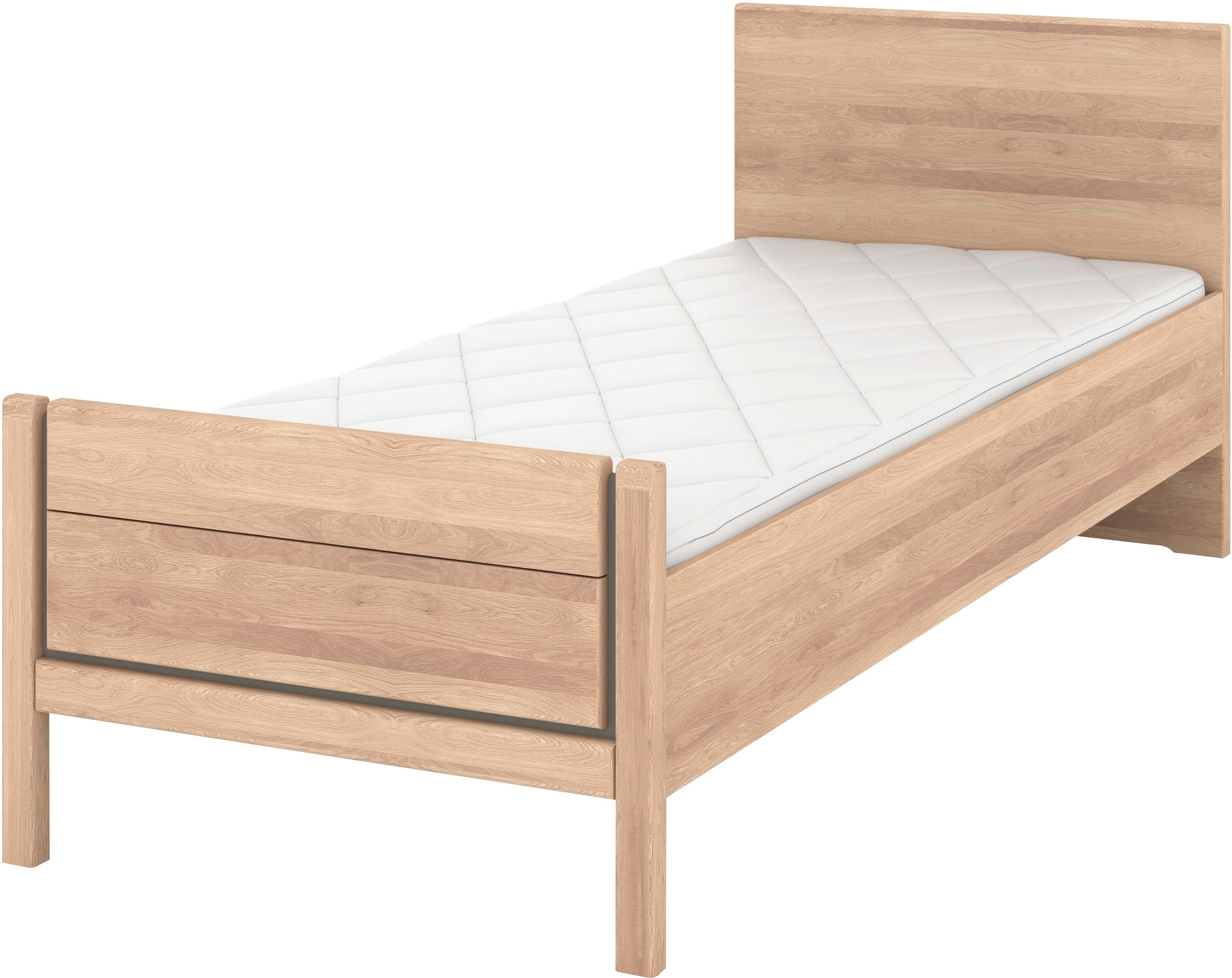 Musterring Holzbett "Sorrent, Bettgestell, Bettrahmen, teilmassiv Eiche", ( günstig online kaufen