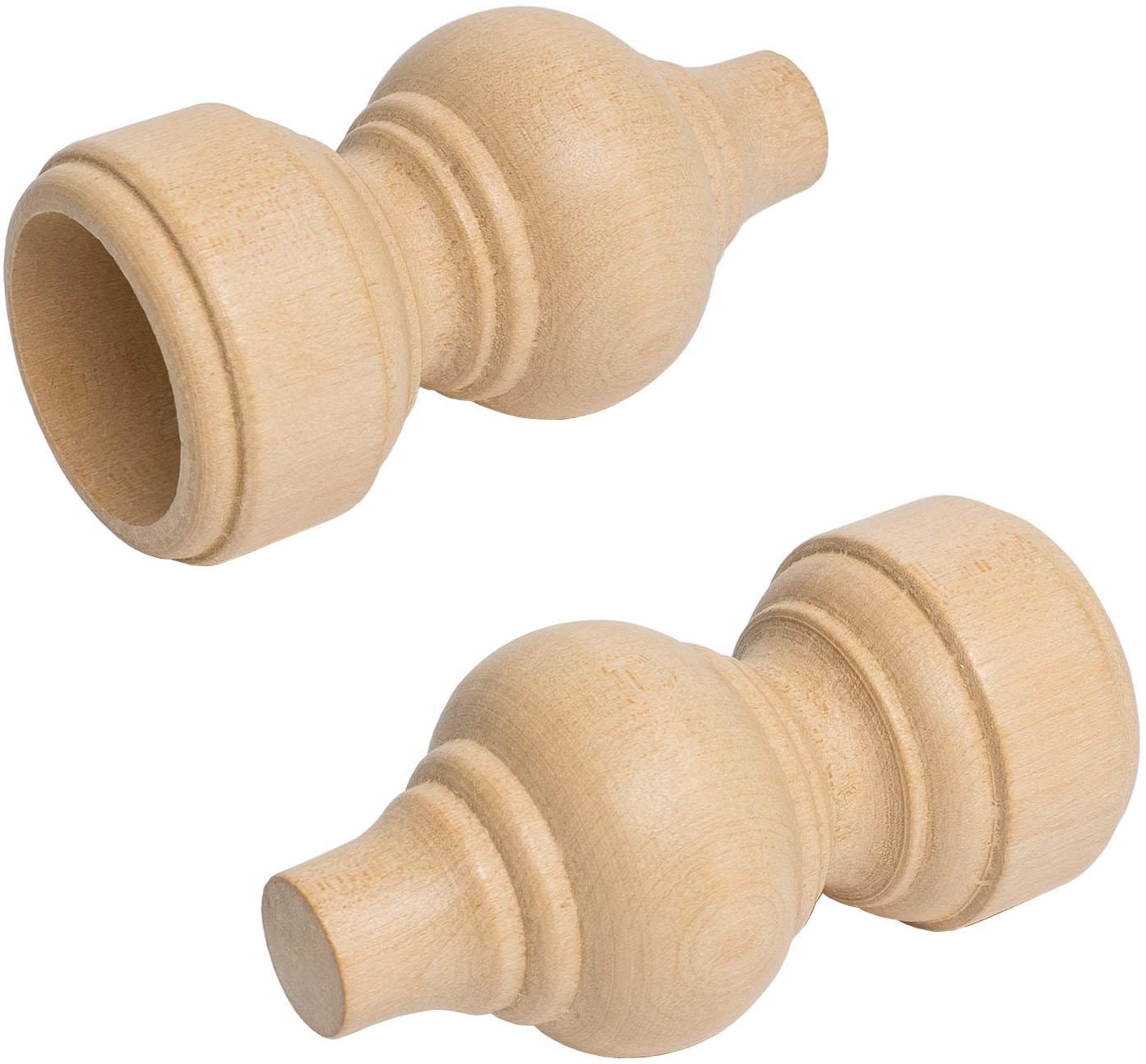 Liedeco Gardinenstangen-Endstück für Gardinenstange Ø 28 mm