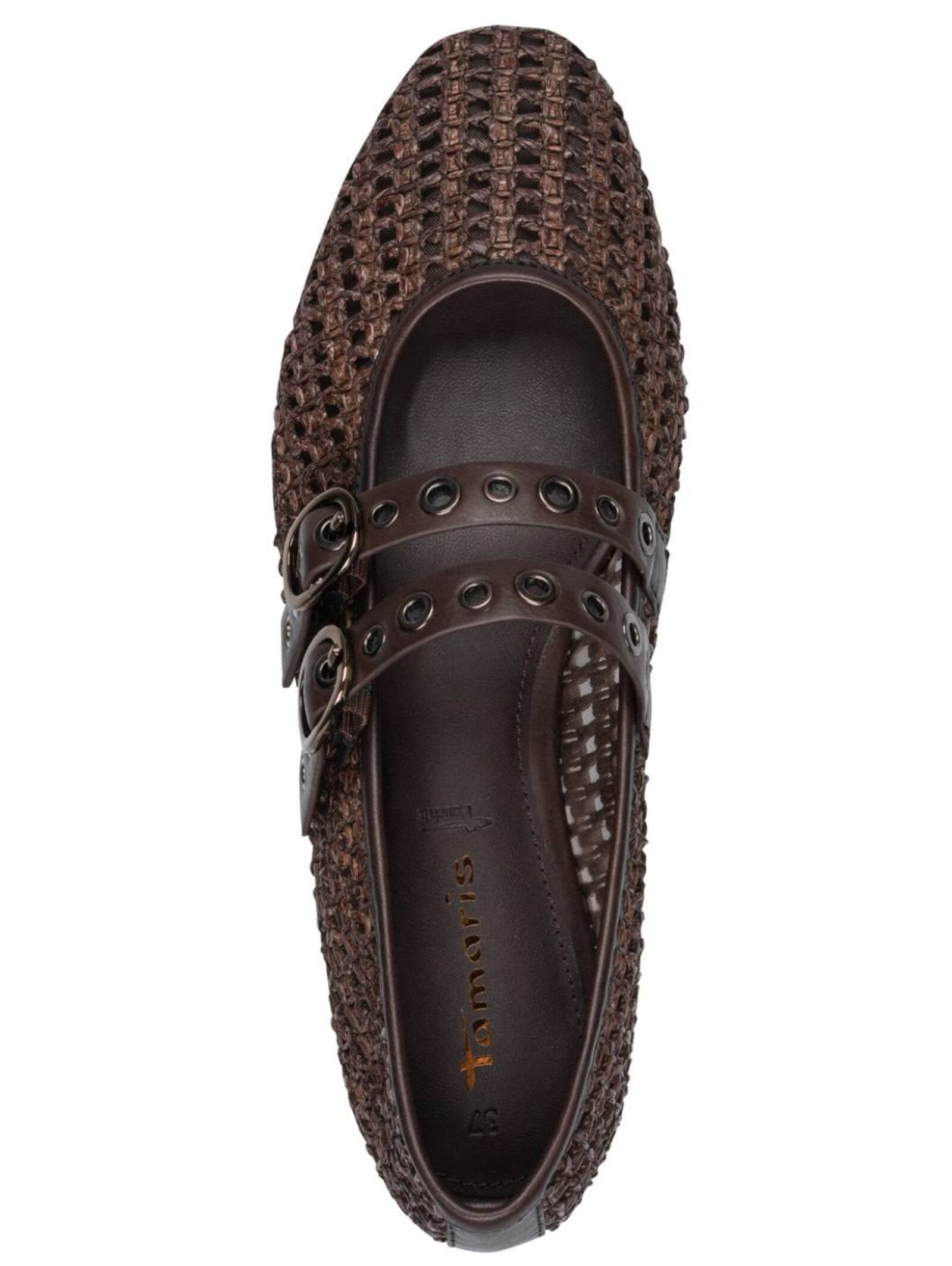 Tamaris Riemchenballerina »Tamaris Ballerinas Lederimitat/Textil«