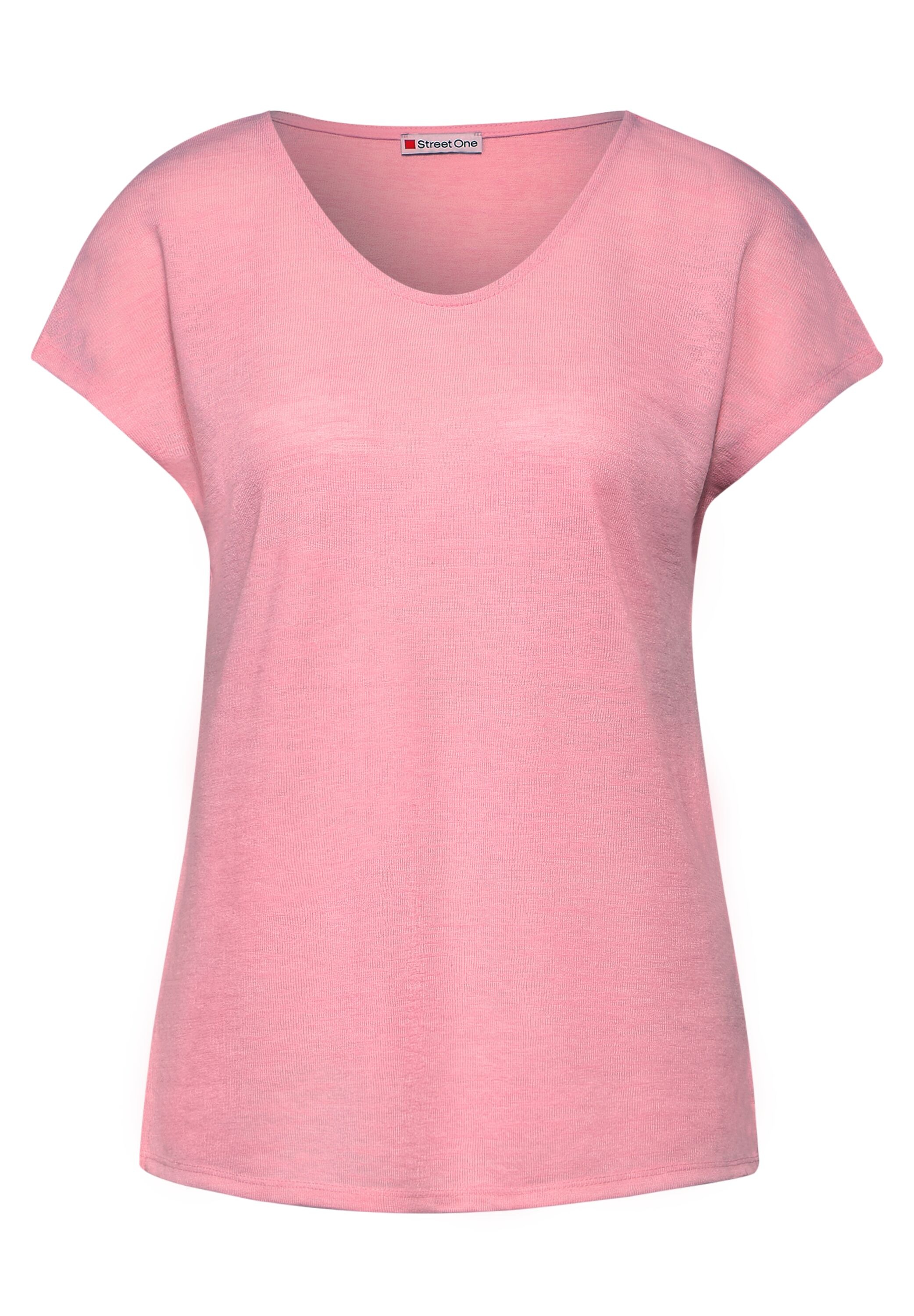 STREET ONE T-Shirt, in Melange Optik