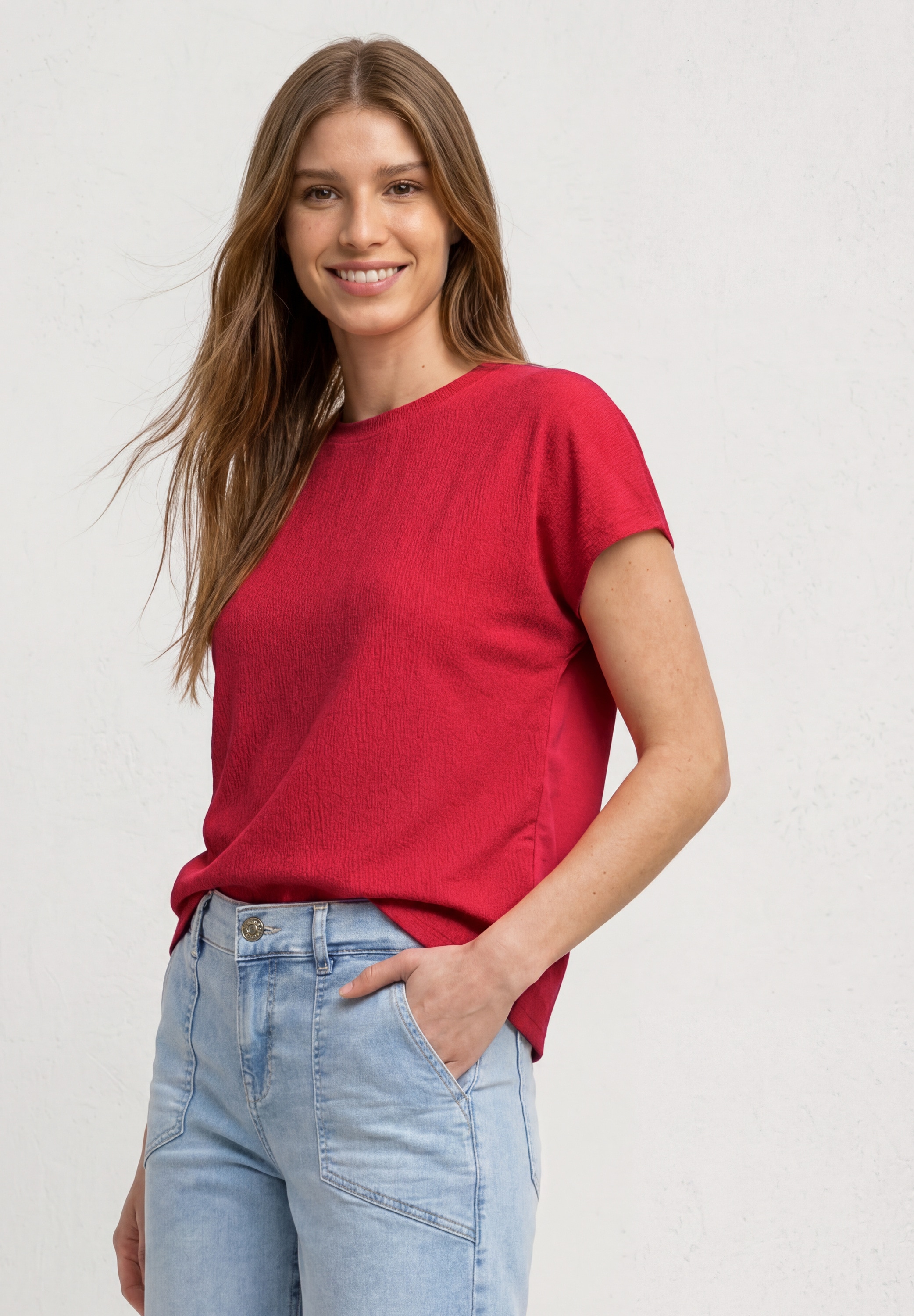 STREET ONE T-Shirt aus softer Viskose