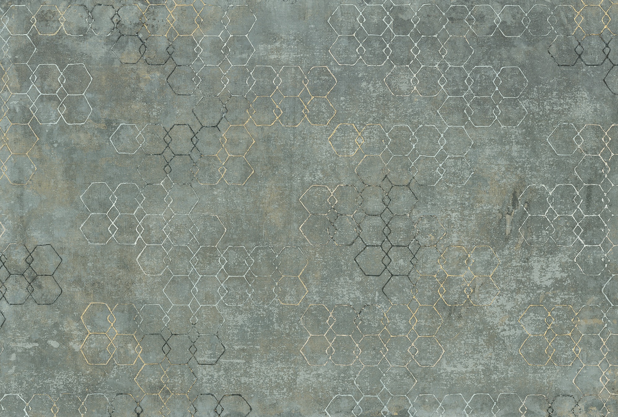 Architects Paper Fototapete "Atelier 47 Hexagon Art 1" geometrisch glatt Vlies, Wand, Schräge, Decke