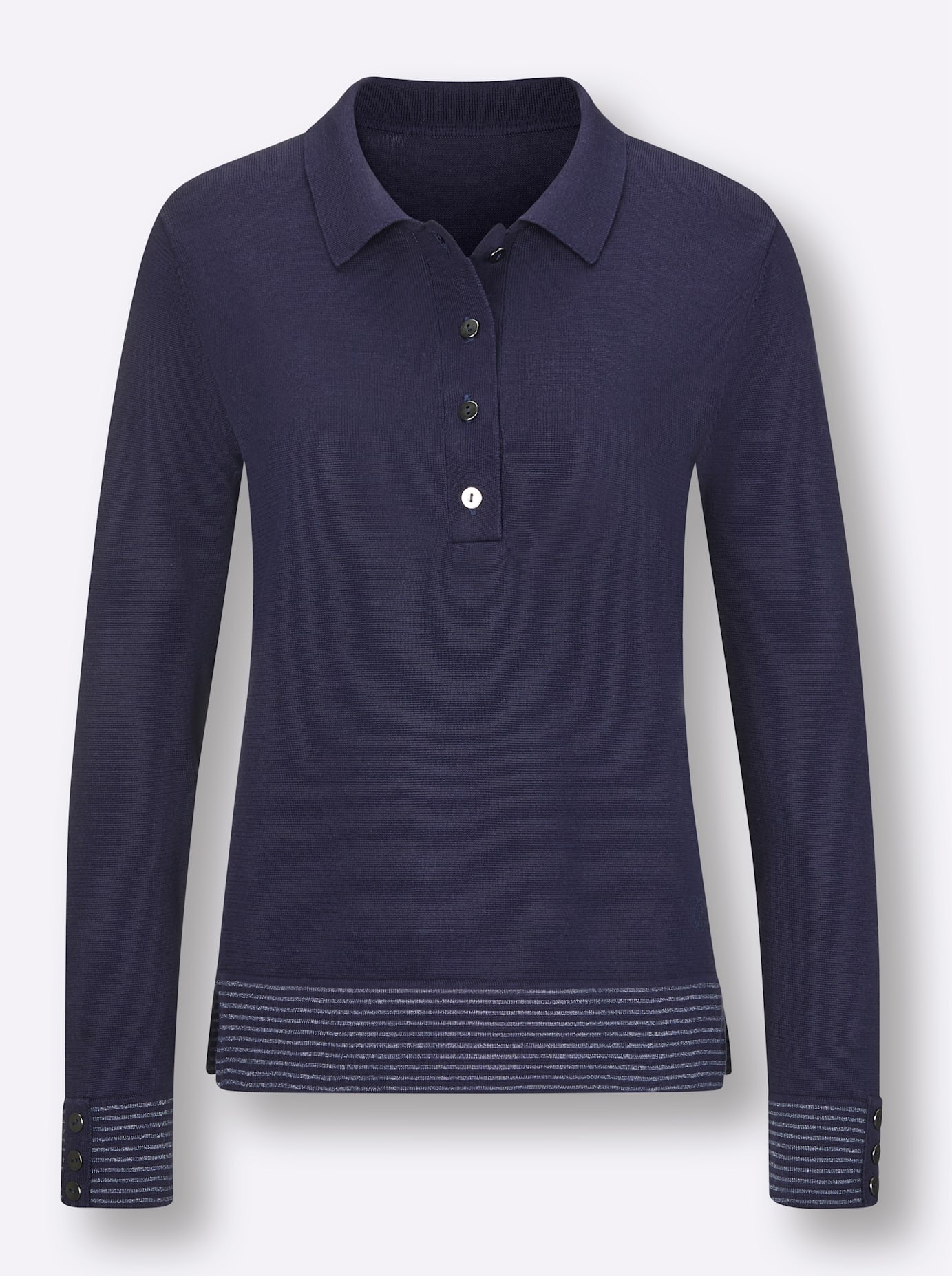CREATION L PREMIUM Polokragenpullover »Baumwoll-Pullover«