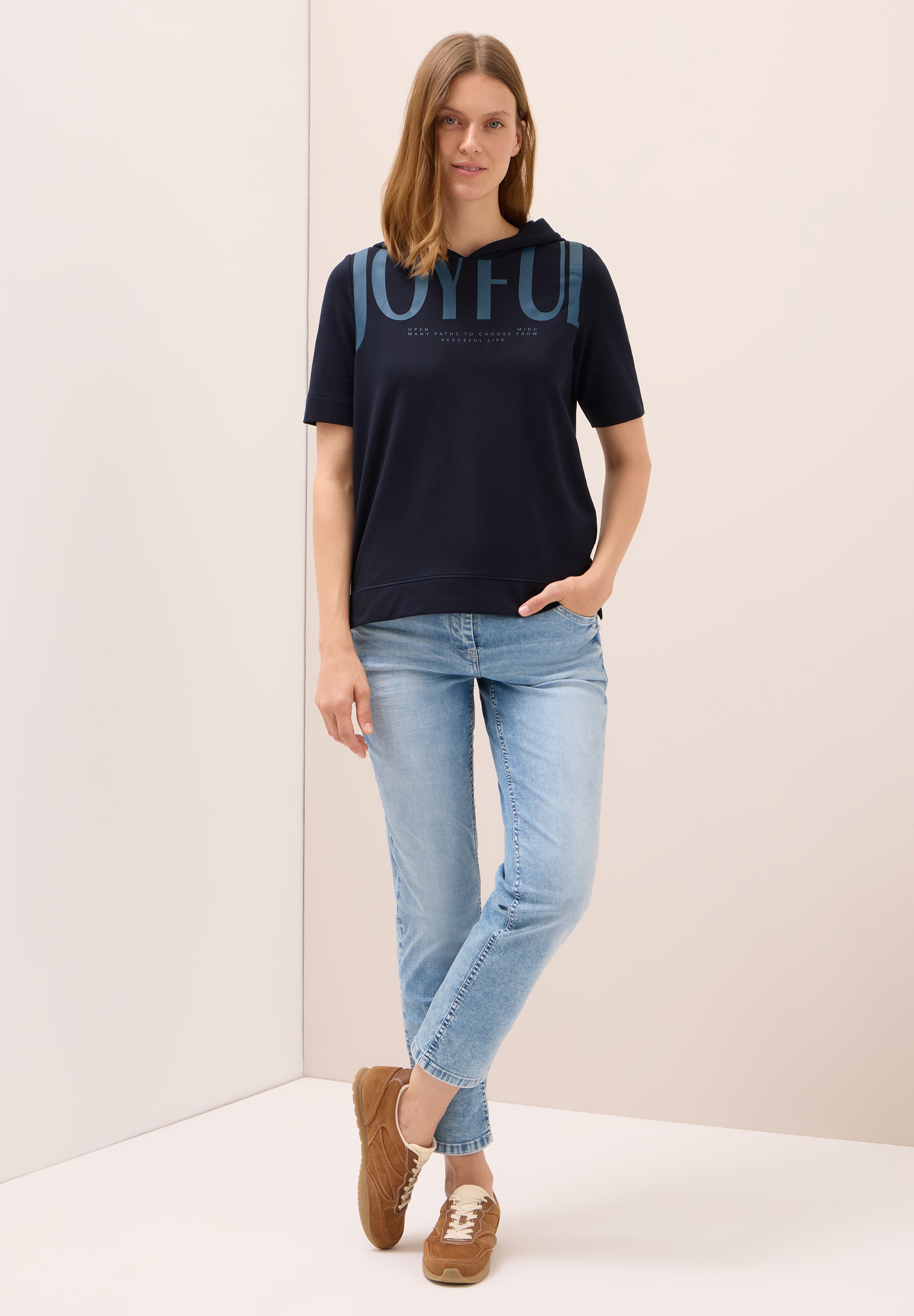 Cecil Kapuzenshirt, im soften Baumwoll-Mix