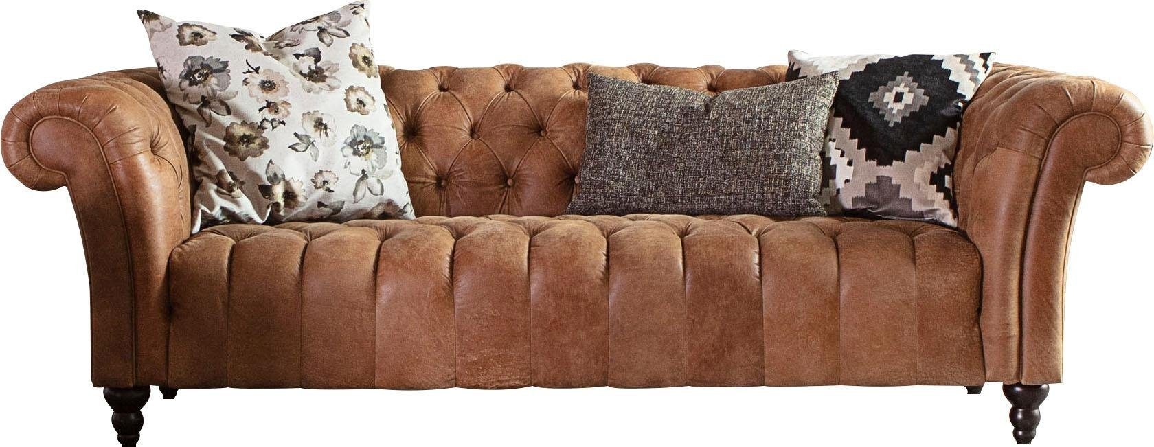 Gutmann Factory Big-Sofa "Amazonas, Sofa mit Anilinleder-Bezug, Breite 230 cm" Sitzpolsterung: formstabiler Polyätherschaum auf Wellenunterfederung