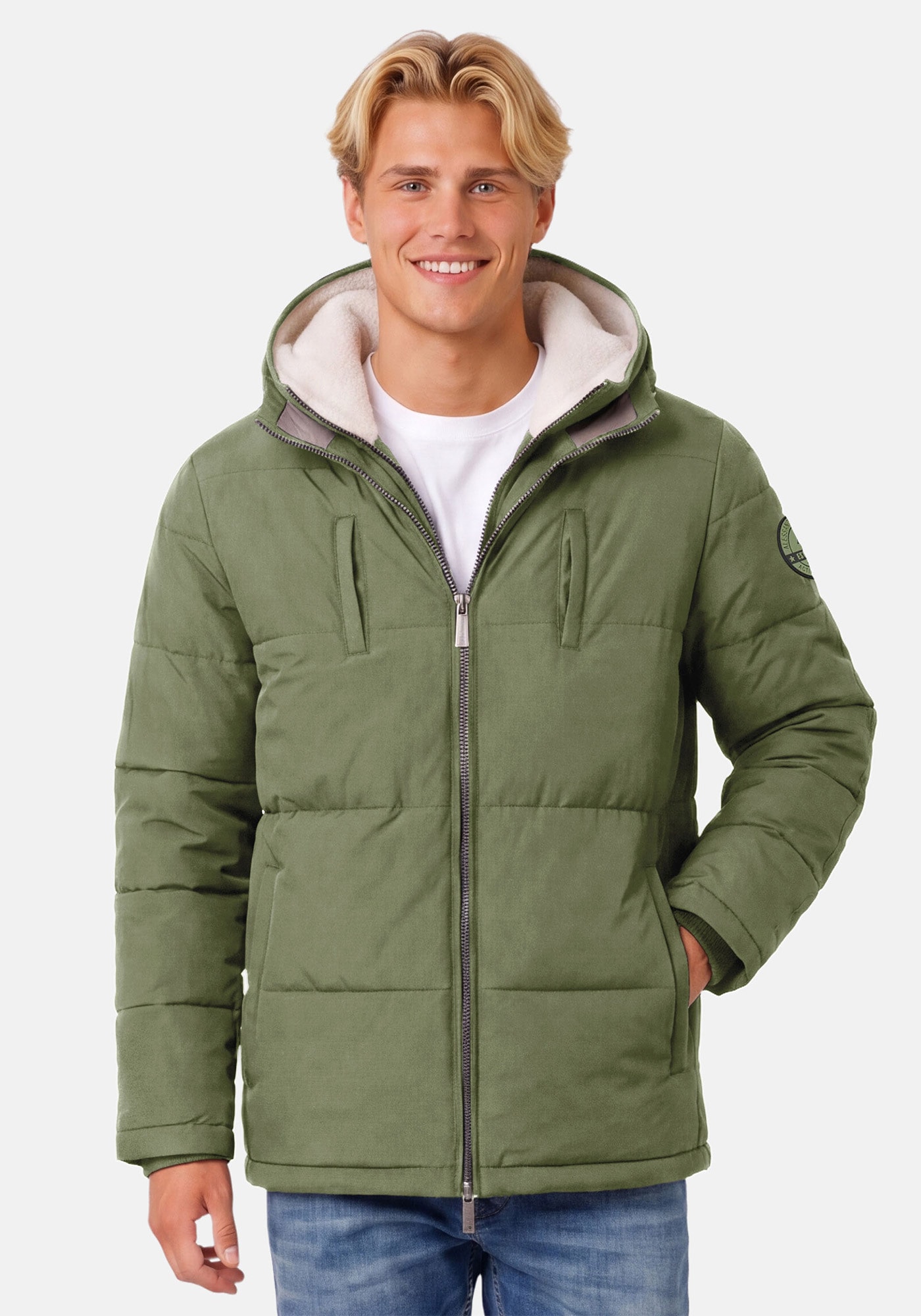 Alessandro Salvarini Winterjacke »ASFredii« mit abnehmbaren Teddy-Fleece-Innenlayer