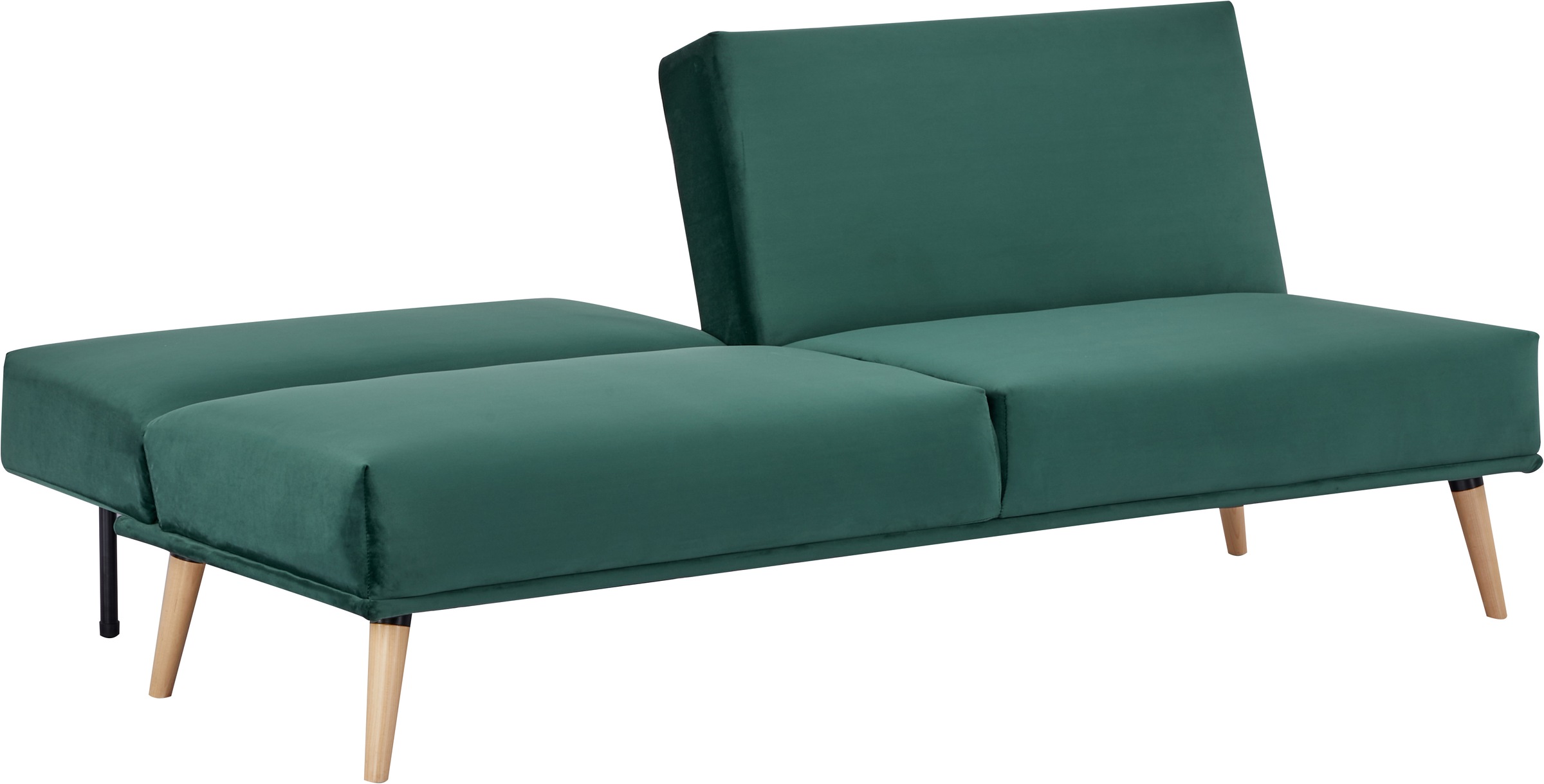 INOSIGN Schlafsofa »TRIPTON, 181 cm, klappbarer 3-Sitzer mit Schlaffunktion,«, verstellbarer geteilter Rücken