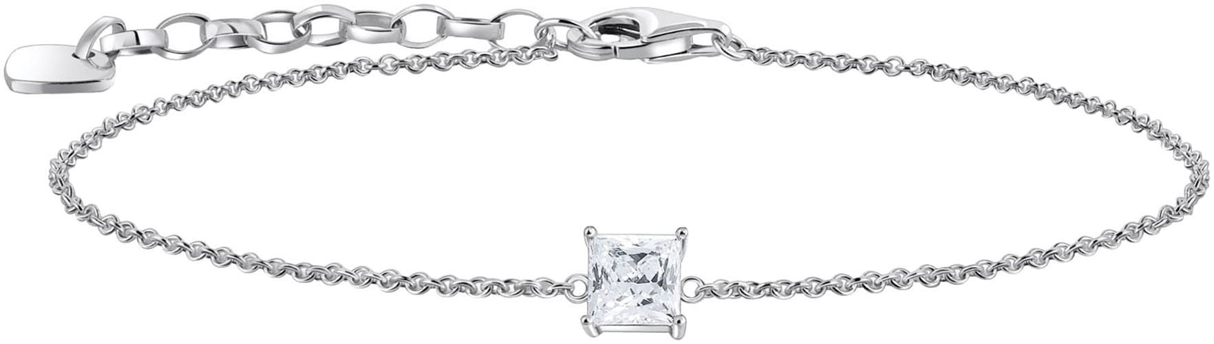 Armband »Schmuck Silber 925 Armkettchen mit Solitär, A2158-051-14-L19V«, mit Zirkonia...