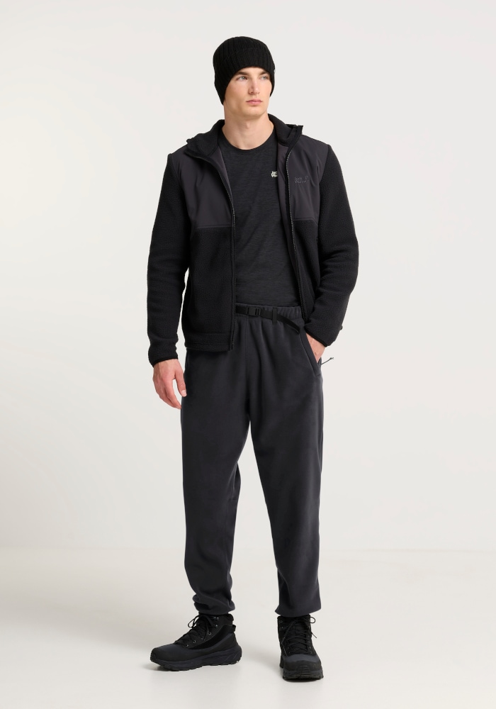 Jack Wolfskin Fleecehose »SOLACE PANTS M«  Outdoorhose, hoher Tragekomfort, integrierter Gürtel