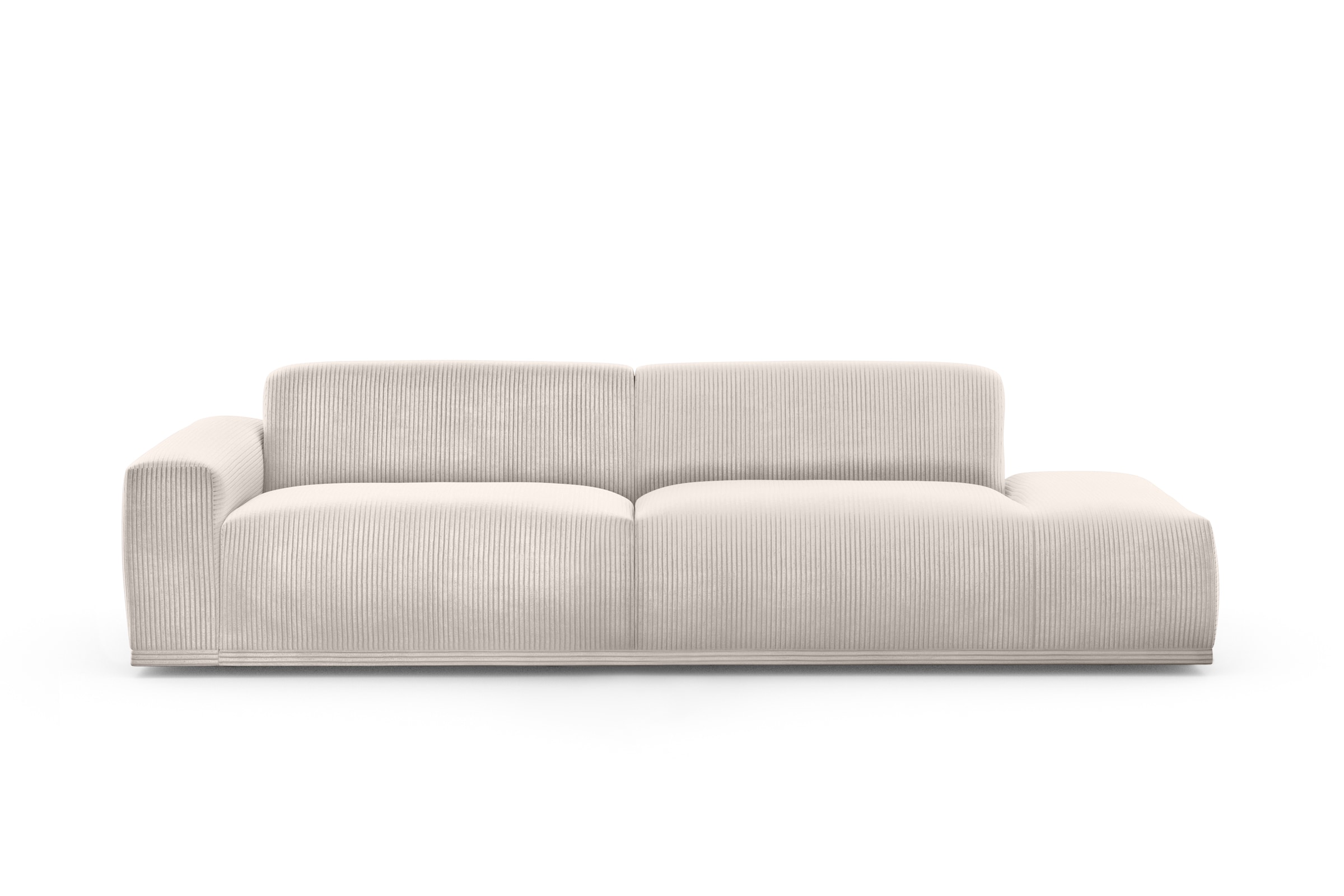 TRENDMANUFAKTUR Big-Sofa »Braga, mit hochwertigem Kaltschaum, Megasofa, in Cord erhältlich«, modernes Big-Sofa, Couch mit hohem Sitzkomfort, 277/72/107 cm (B/H/T)