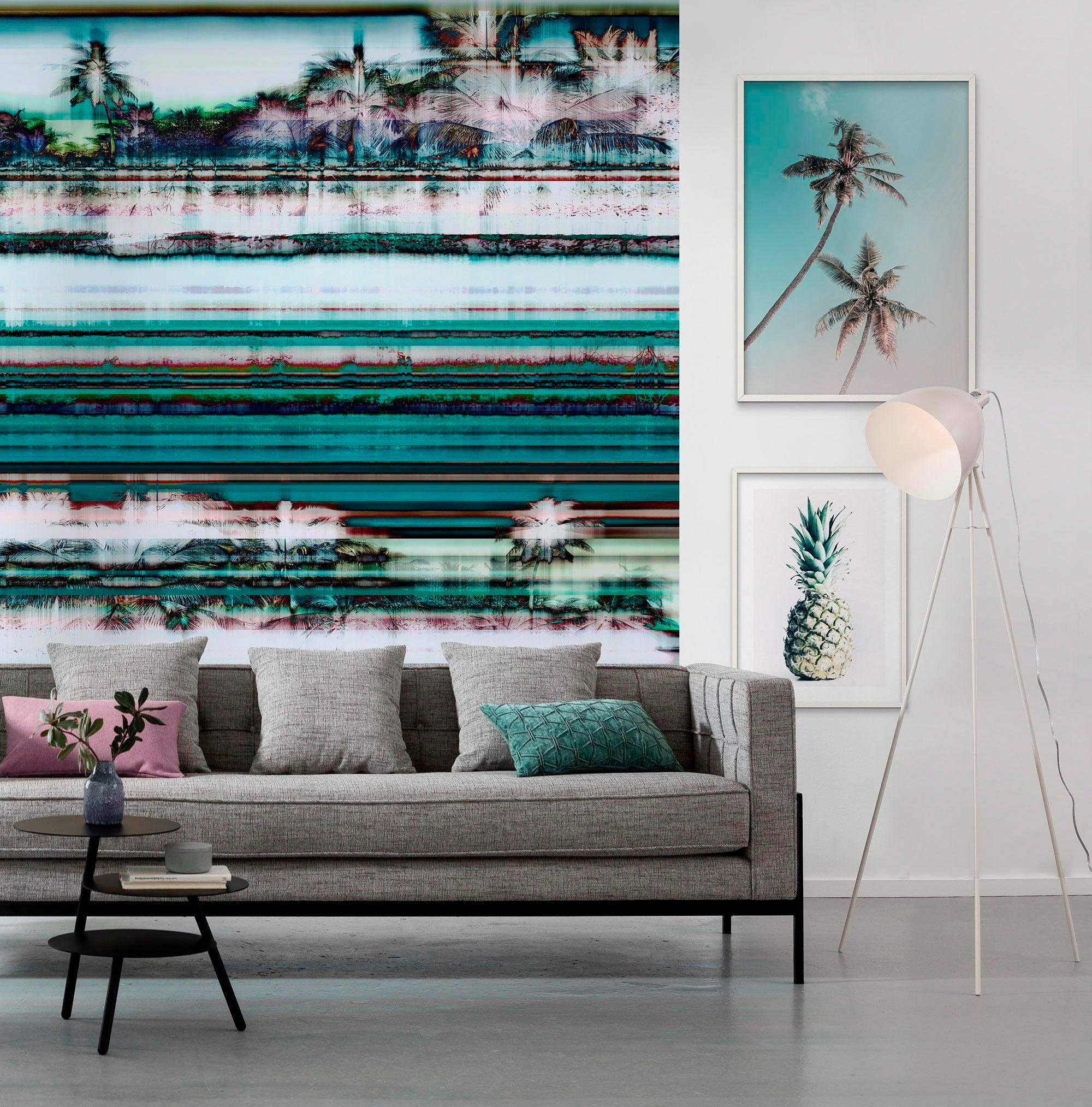 Komar Bild »Miami Palms« Blätter | Pflanzen 1 Stk. tlg. Wandbild zur Dekoration - ohne Rahmen