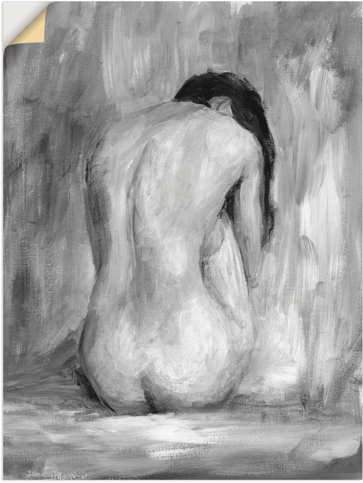 Wandbild »Figur in schwarz & weiß II«, Frau, (1 St.), als Alubild, Outdoorbild,...