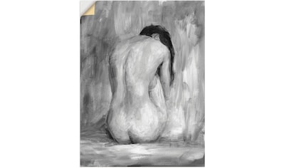 Wandbild »Figur in schwarz & weiß II«, Frau, (1 St.)