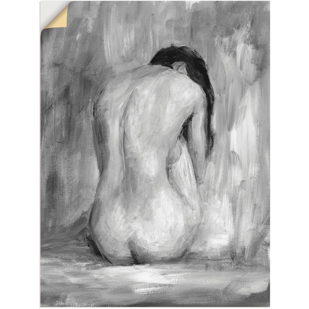 Artland Wandbild »Figur in schwarz & weiß II«, Frau, (1 St.)