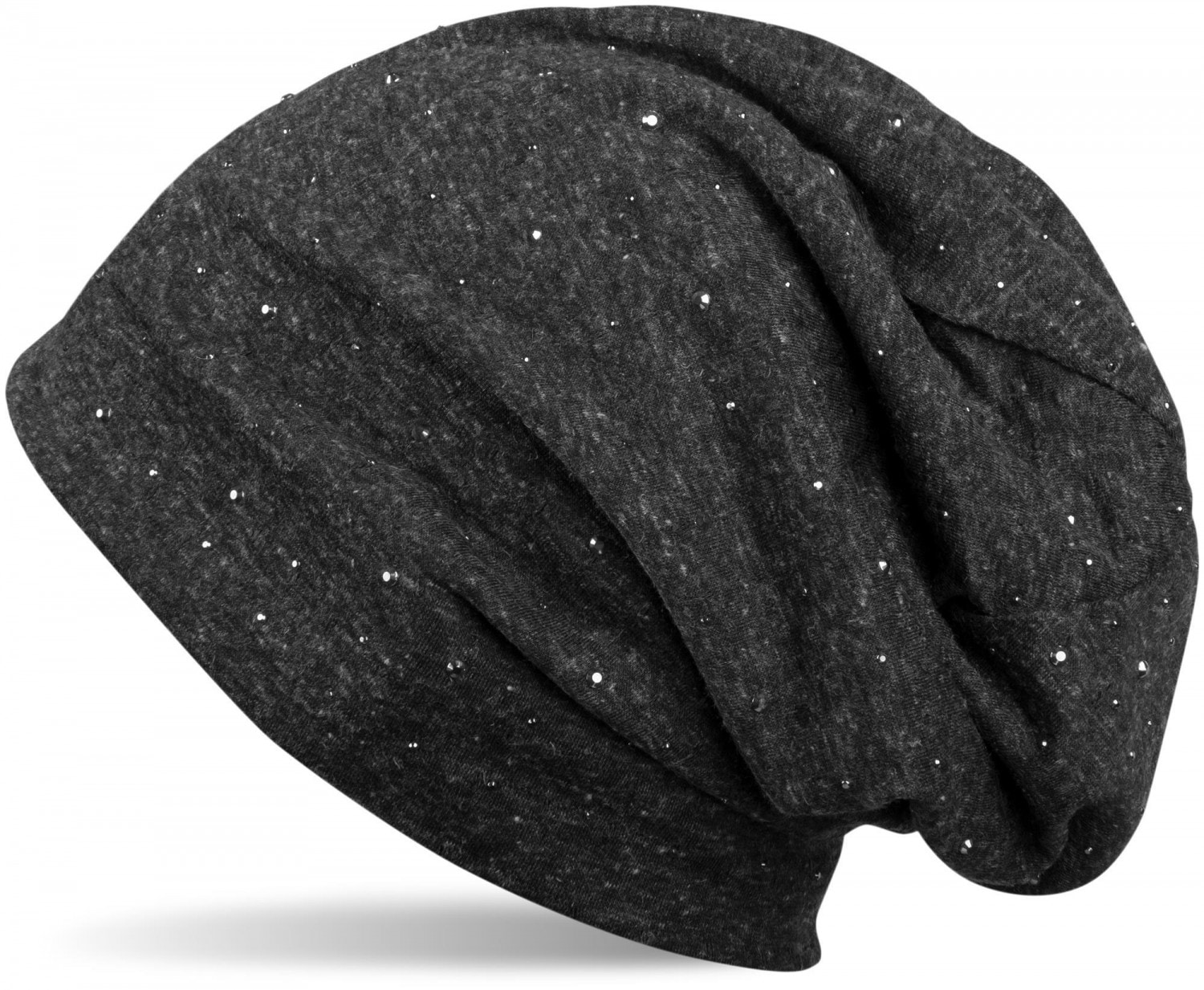 styleBREAKER Beanie "Beanie mit Strass Nieten Applikation" 1 Stk.