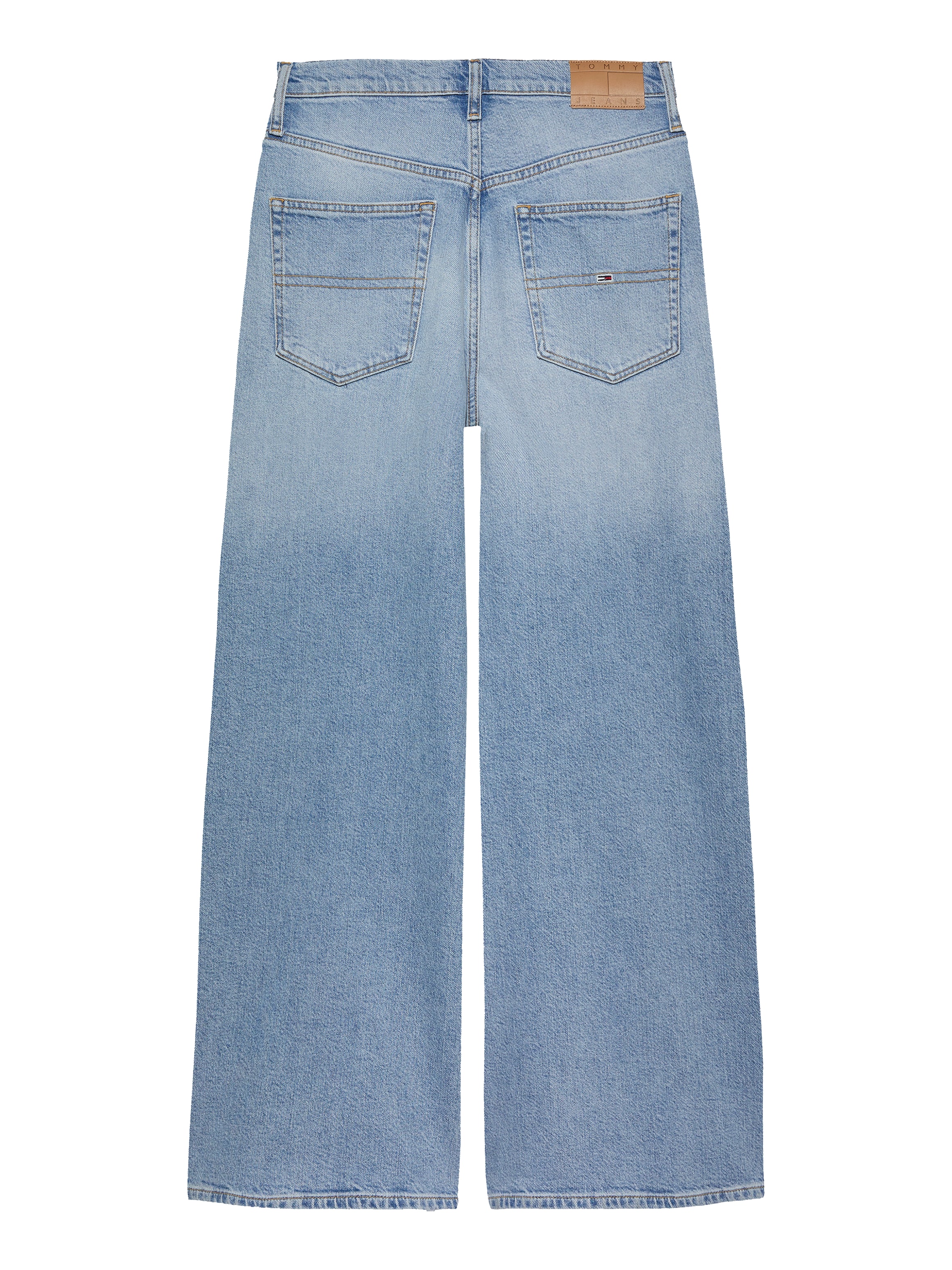 Tommy Jeans Loose-fit-Jeans »Charlie Mid Rise Lose Wide«, mit Logostickerei