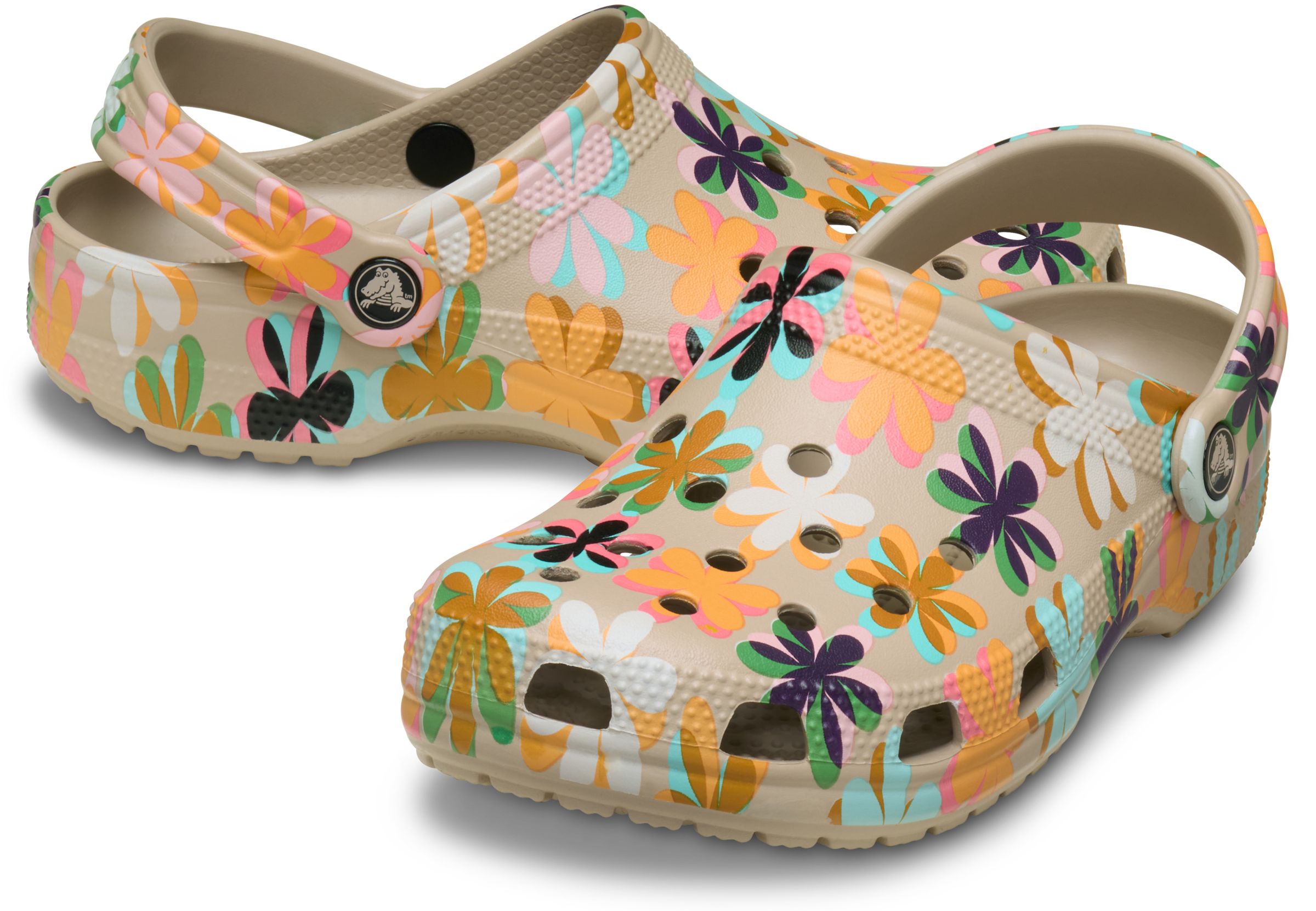 Crocs Clog »Classic Retro Summer Clog«  Sommerschuh, Gartenschuh, Urlaubsschuh mit Blütendruck