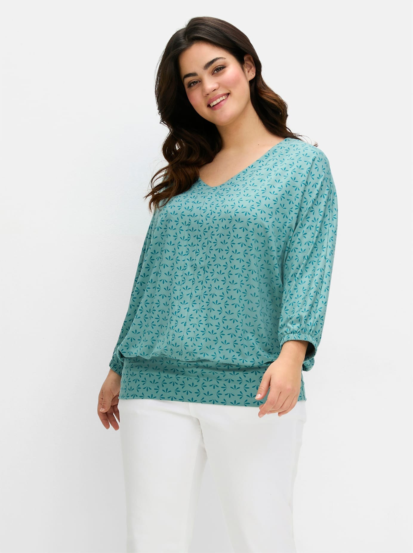 Sheego 3/4-Arm-Shirt "3/4-Arm-Shirt", (1 tlg.) günstig online kaufen