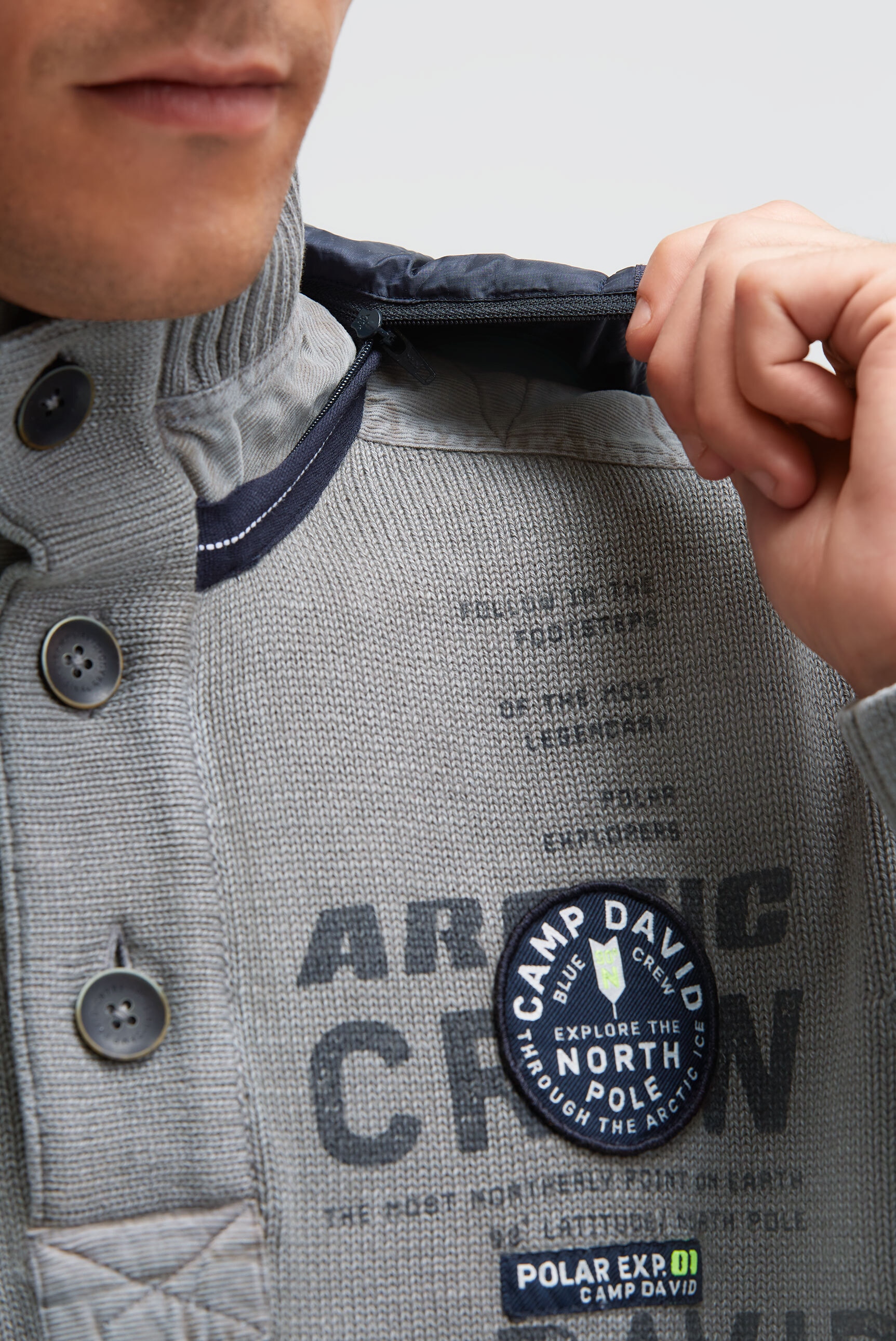 CAMP DAVID Kapuzenpullover aus Baumwolle