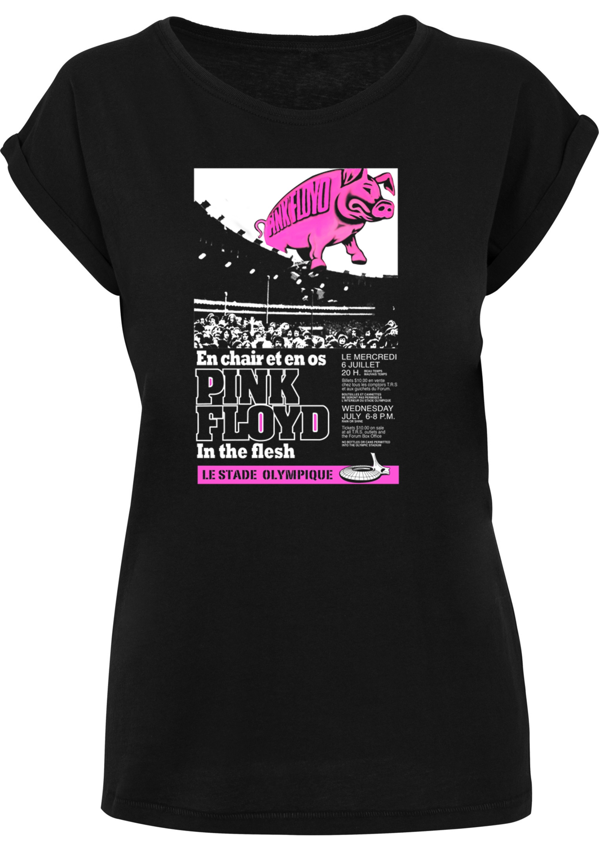 F4NT4STIC T-Shirt »Pink Floyd Le Stade Olympique Vintage Shirt«, Damen,Premium Merch,Regular-Fit,Kurze Ärmel,Bandshirt