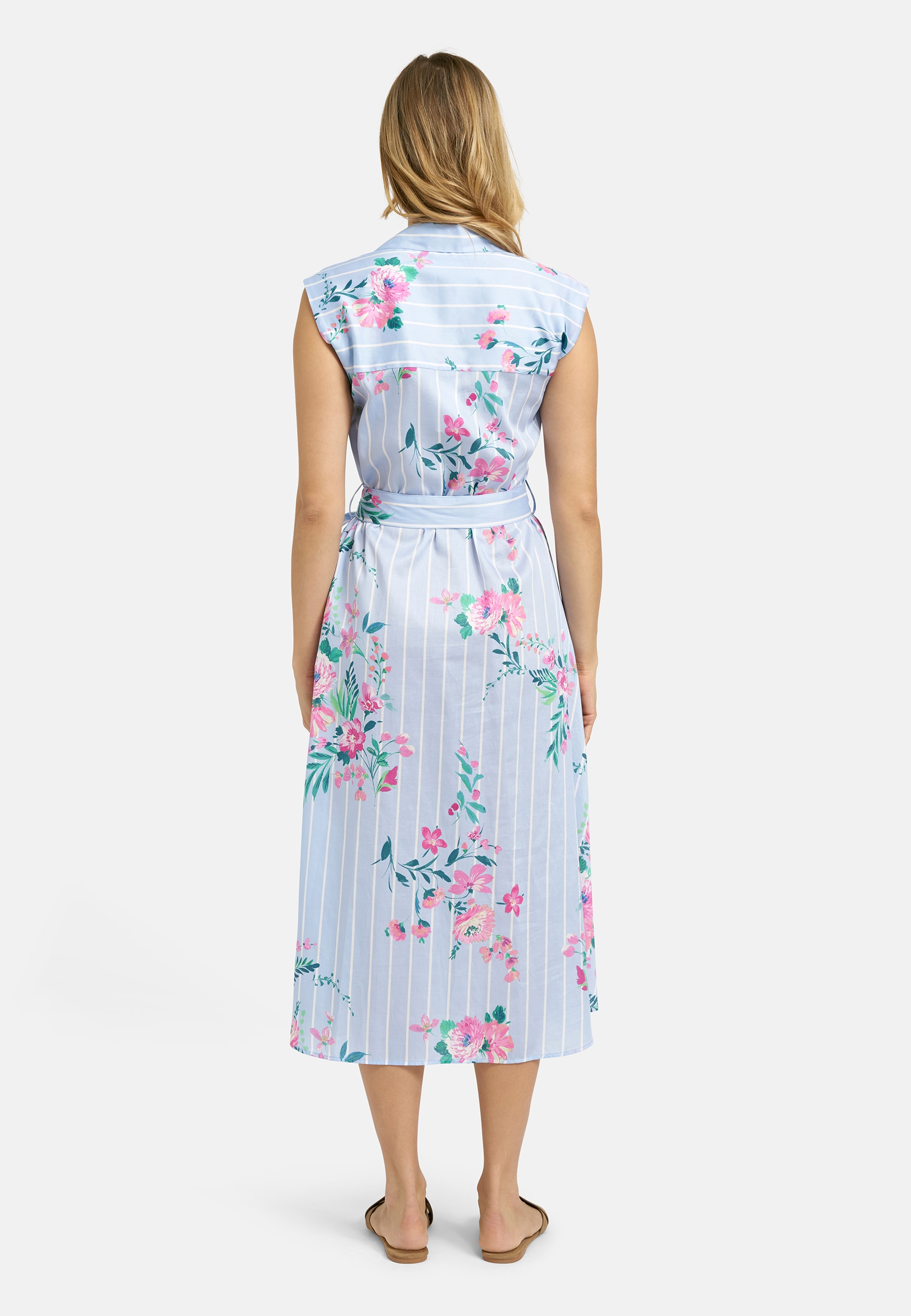 Milano Italy Sommerkleid Ohne Taschen aus Baumwolle