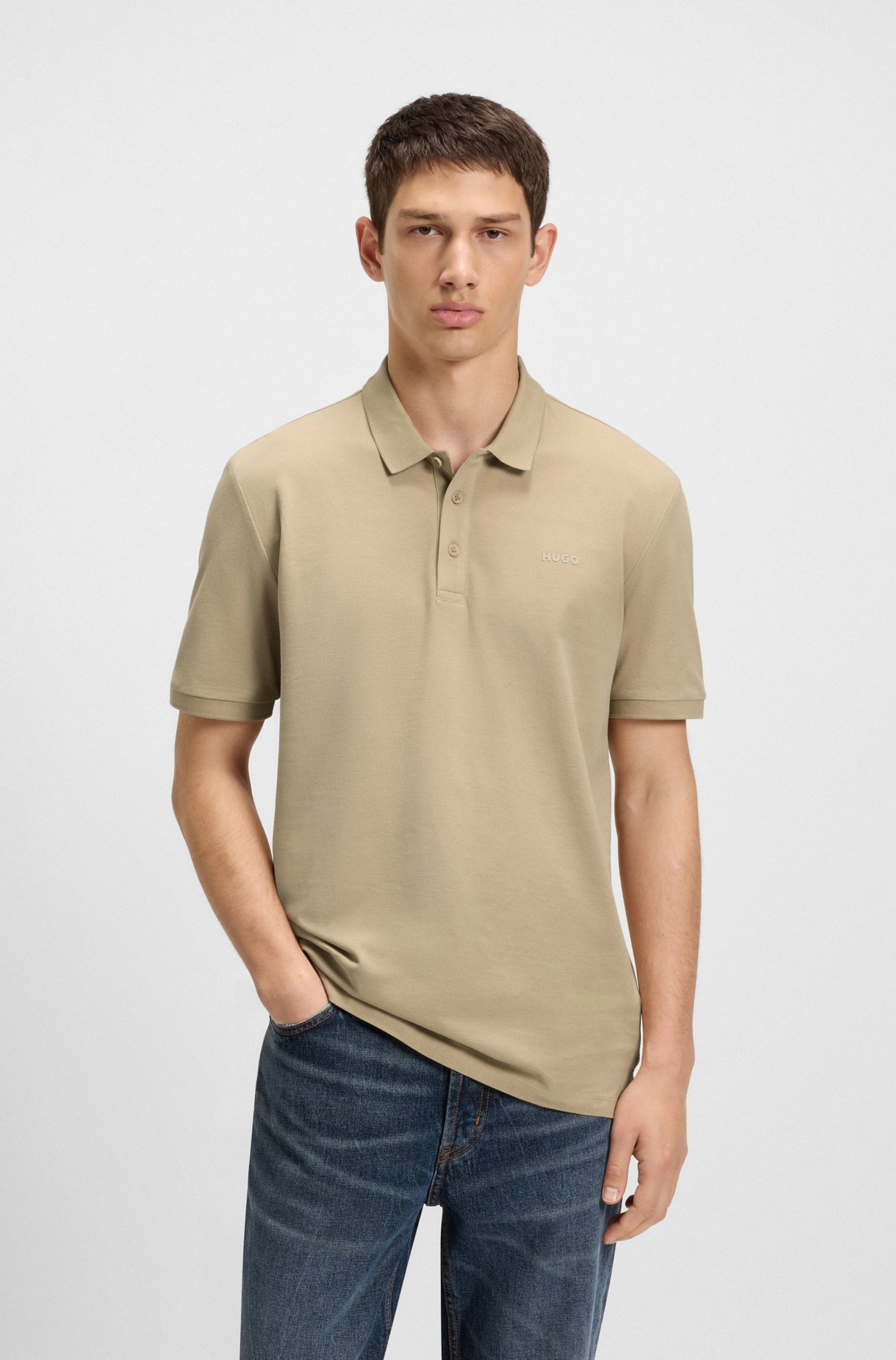 HUGO Poloshirt "Donos" Regular Fit, Baumwoll-Piqué günstig online kaufen