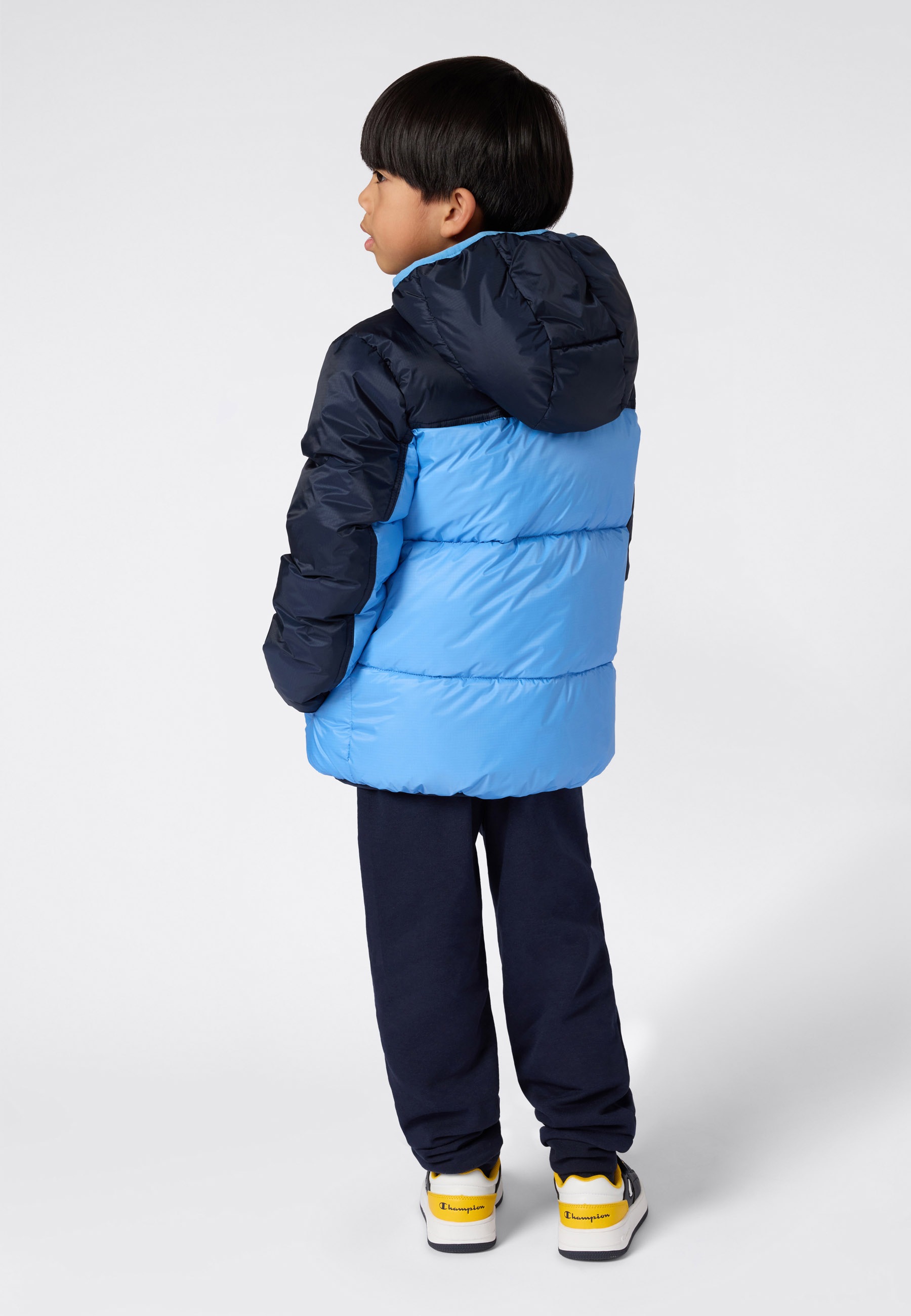 Champion Steppjacke »Colorblock Outdoor Hooded Jacket« mit Kapuze mit Kapuze, wasser- und windabweisend, mit Eingrifftaschen