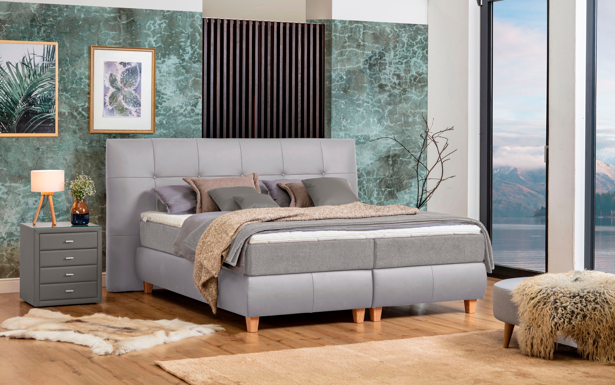 Boxspringbett »Luella«, ADA trendline Boxspringbett, inkl. Matratze und...