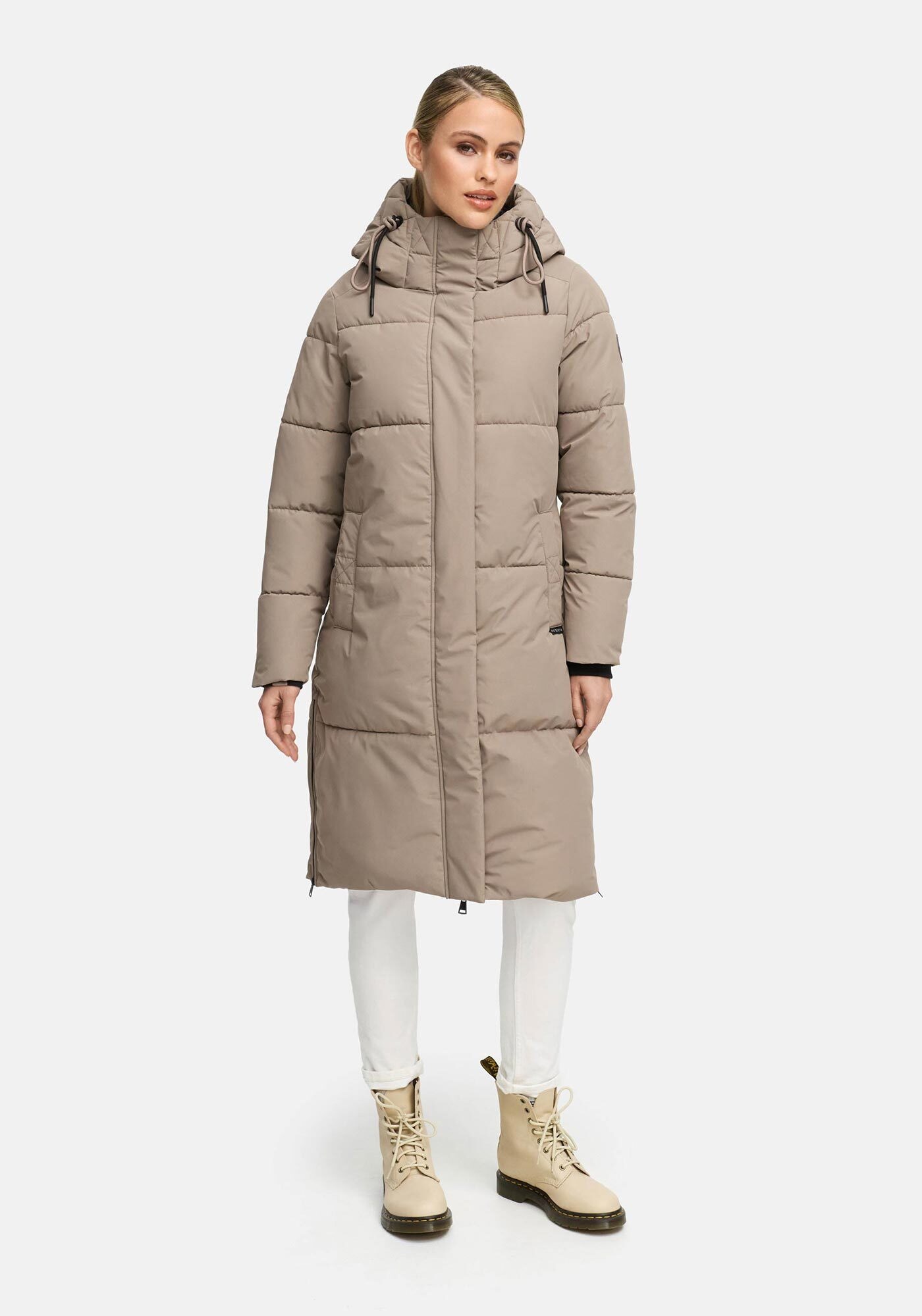 Marikoo Winterjacke "Michikoo", Extra langer Schnitt mit seitlichen Belüftu günstig online kaufen