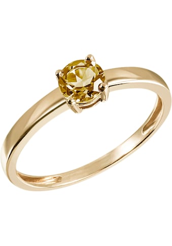 Fingerring »Schmuck Geschenk Gold 375 Gold 585 Goldring Solitär«, mit...