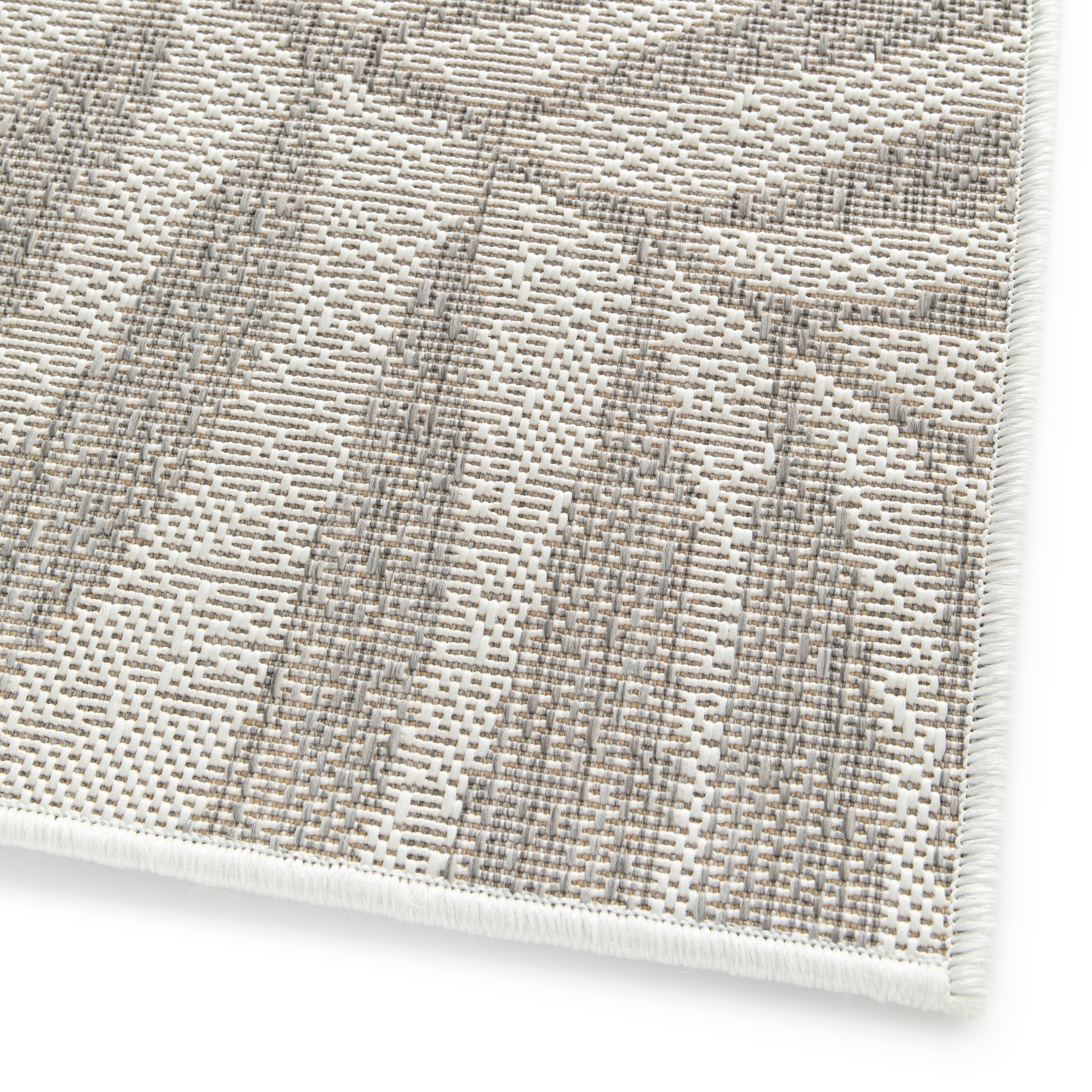 Primaflor-Ideen in Textil Teppich »Outdoorteppich RENEW - Leaves«, rechteckig, 4 mm Höhe, Flachgewebe, Blätter, In- und Outdoor geeignet, Balkon & Terrasse