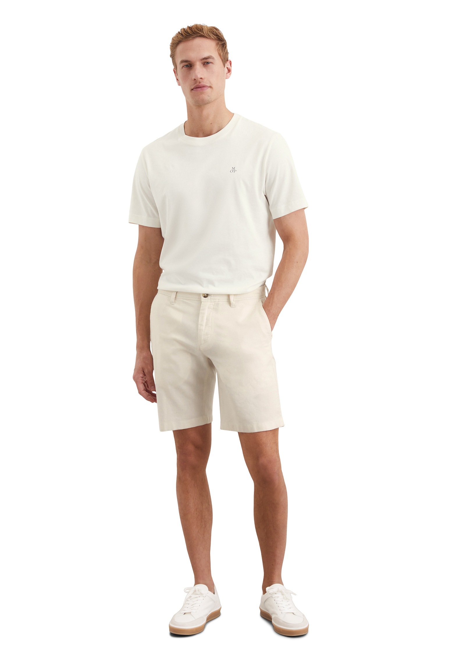 Marc O'Polo Shorts »aus Bio-Baumwoll-Leinen-Mix«