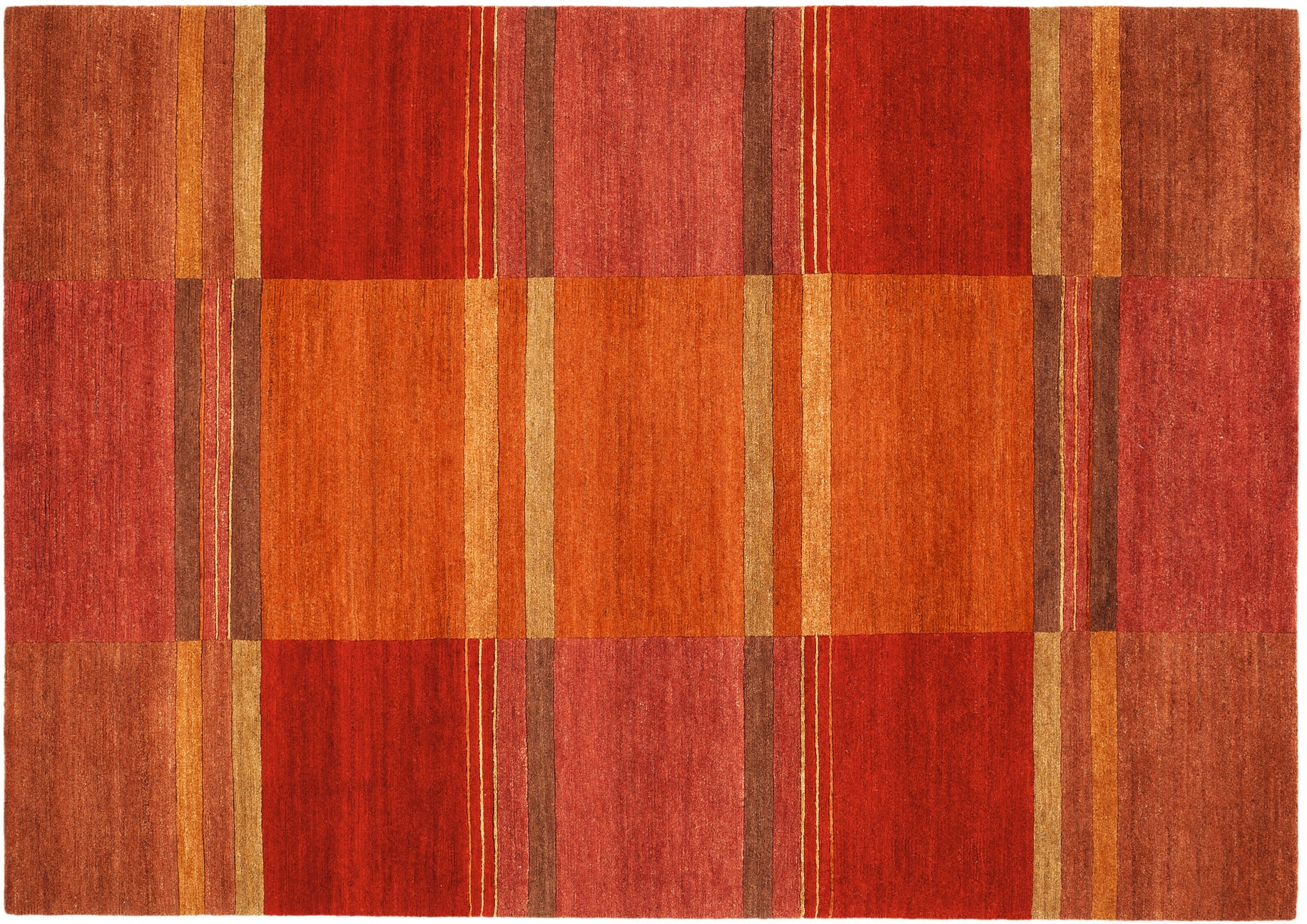 Wollteppich OCI DIE TEPPICHMARKE "Sensation Soya" Gr. 2, braun (kastanie), B:90cm H:6mm L:160cm, Seide, Wolle, Teppiche, handgeknüpft, Nepal, reine Wolle, Wohnzimmer
