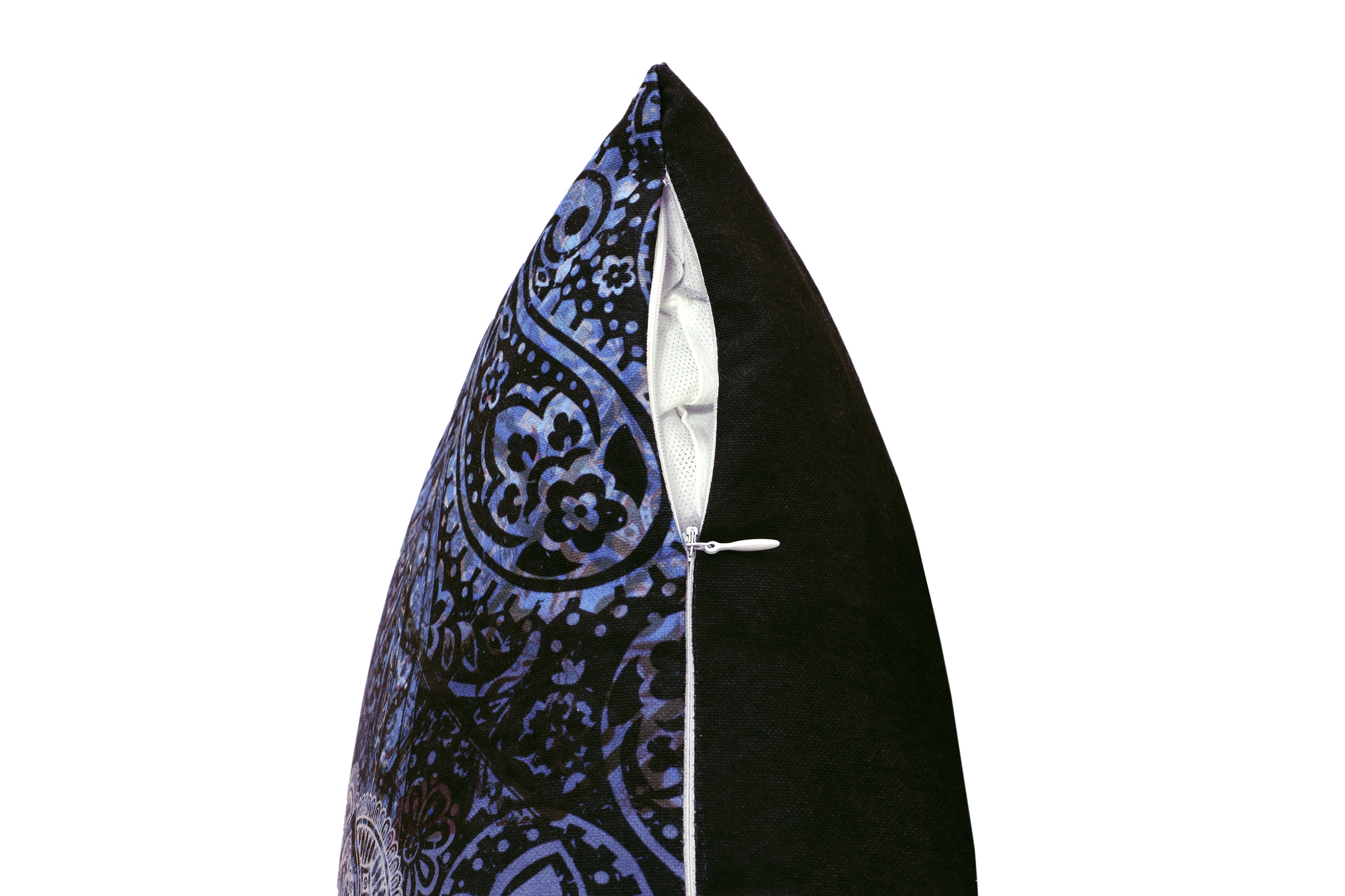 Kenda Sand Fellkissen »Dekokissen Medley 125 Multi / Blau 45cm x 45cm«, modern, vielseitig kombinierbar,mit praktischem Reißverschluss