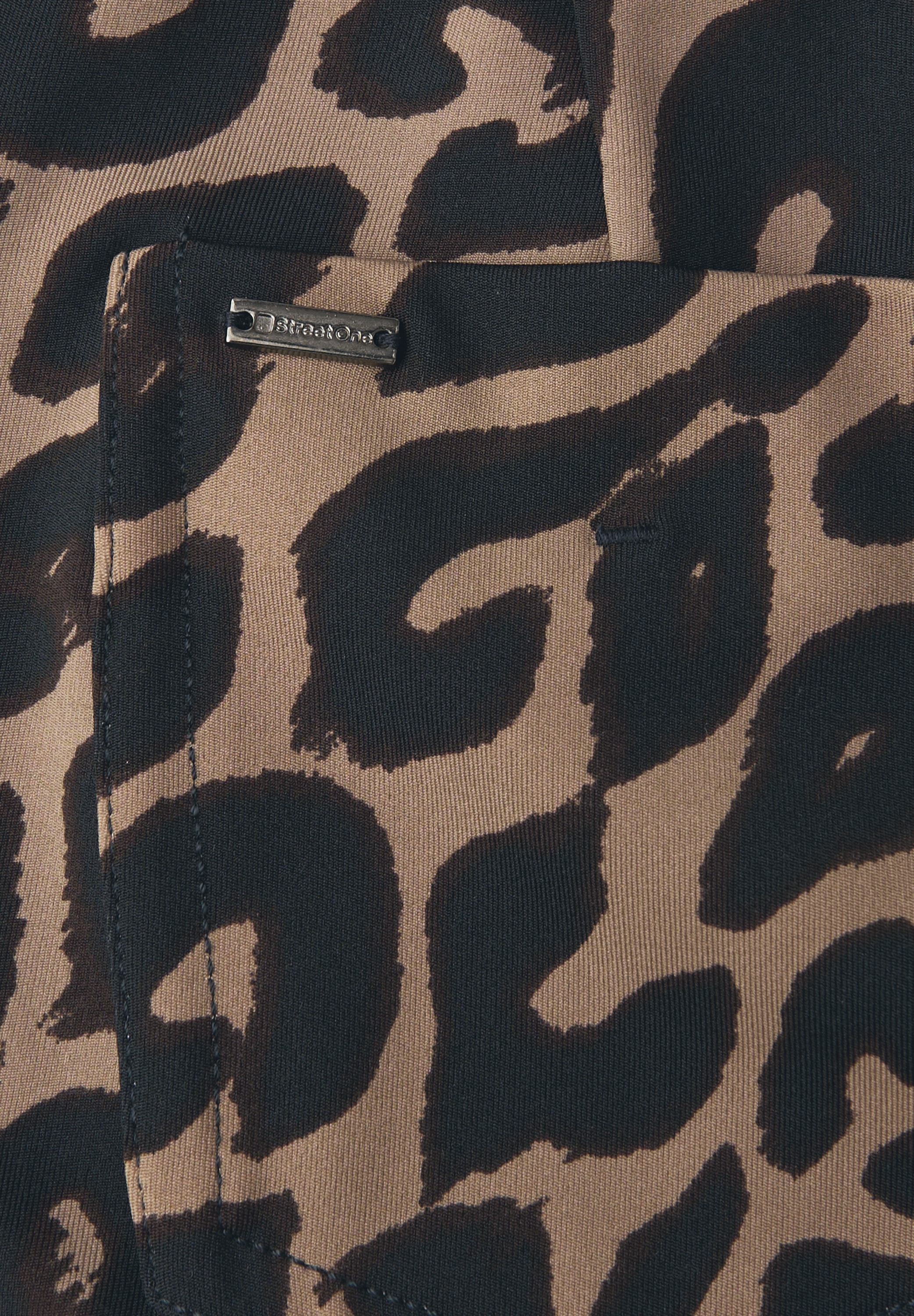 STREET ONE Bootcuthose  mit Leo-Muster